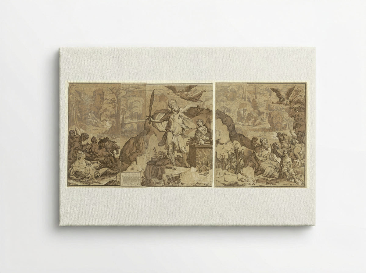 The Sacrifice of Isaac - Andrea Andreani - Canvas