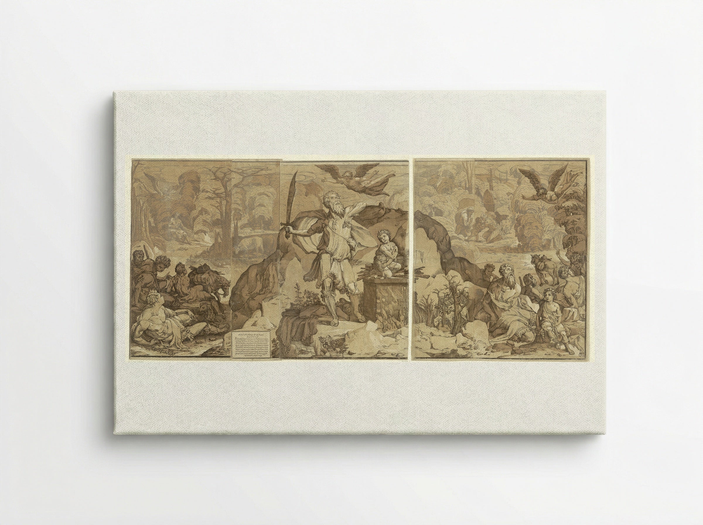 The Sacrifice of Isaac - Andrea Andreani - Canvas