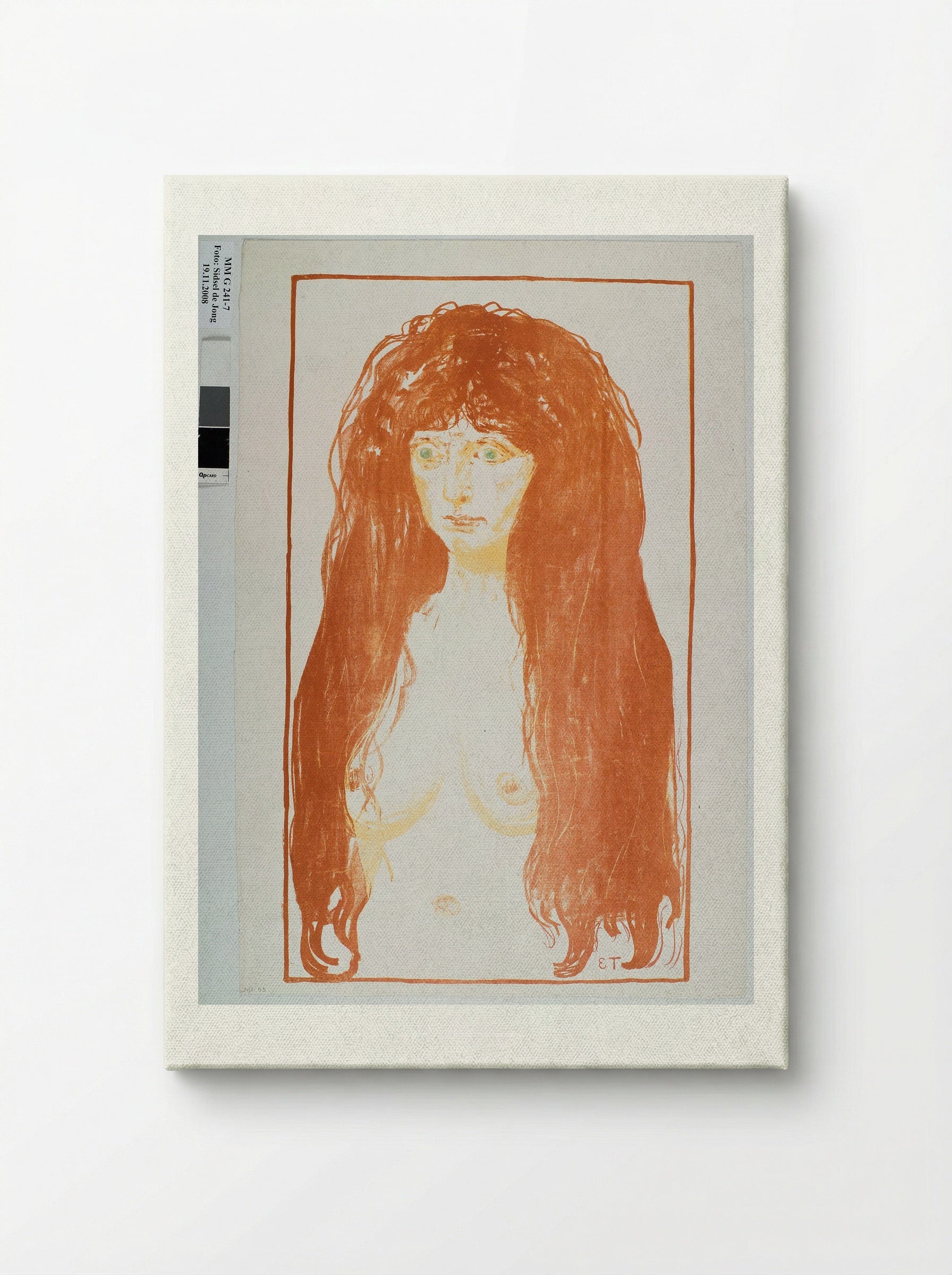 Sin (Woman with Red Hair and Green Eyes) - Edvard Munch - Canvas