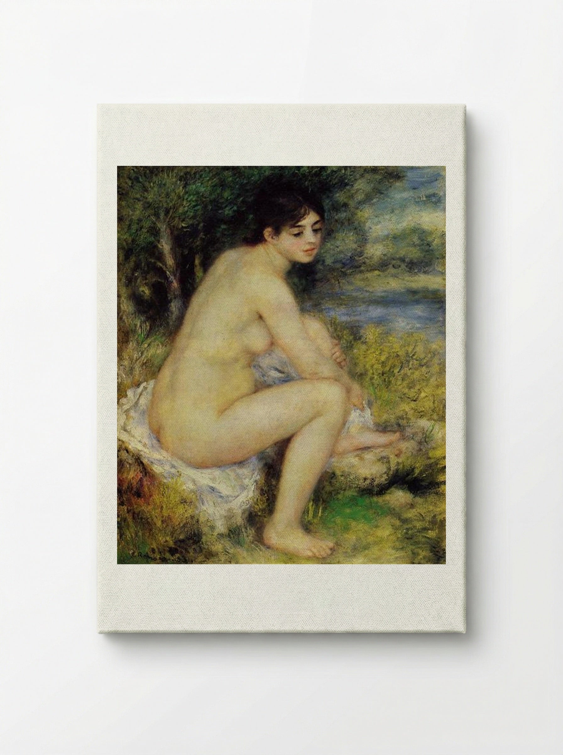 Seated Bather - Pierre-Auguste Renoir - Canvas