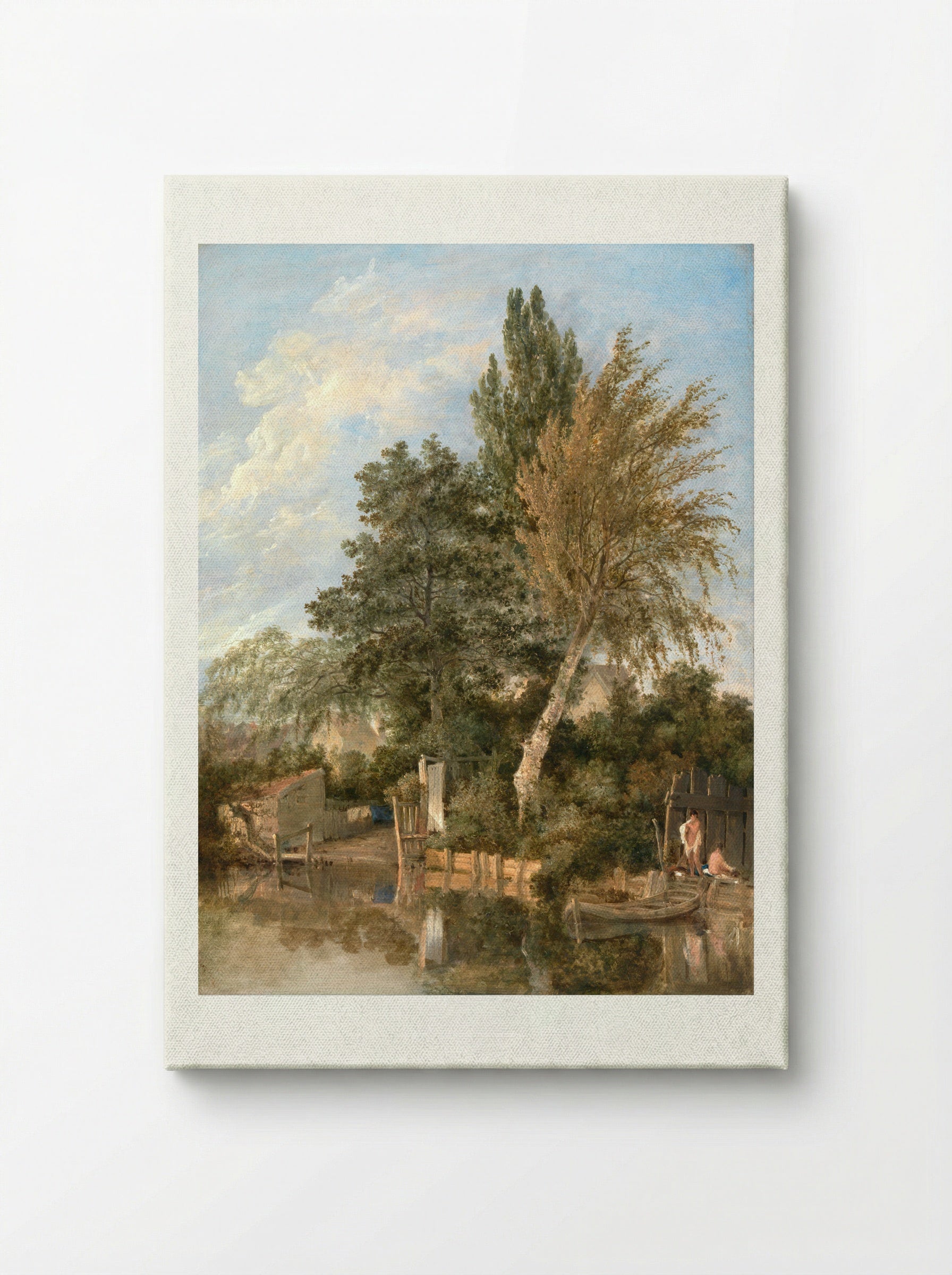 Boys Bathing on the River Wensum, Norwich - John Crome - Canvas
