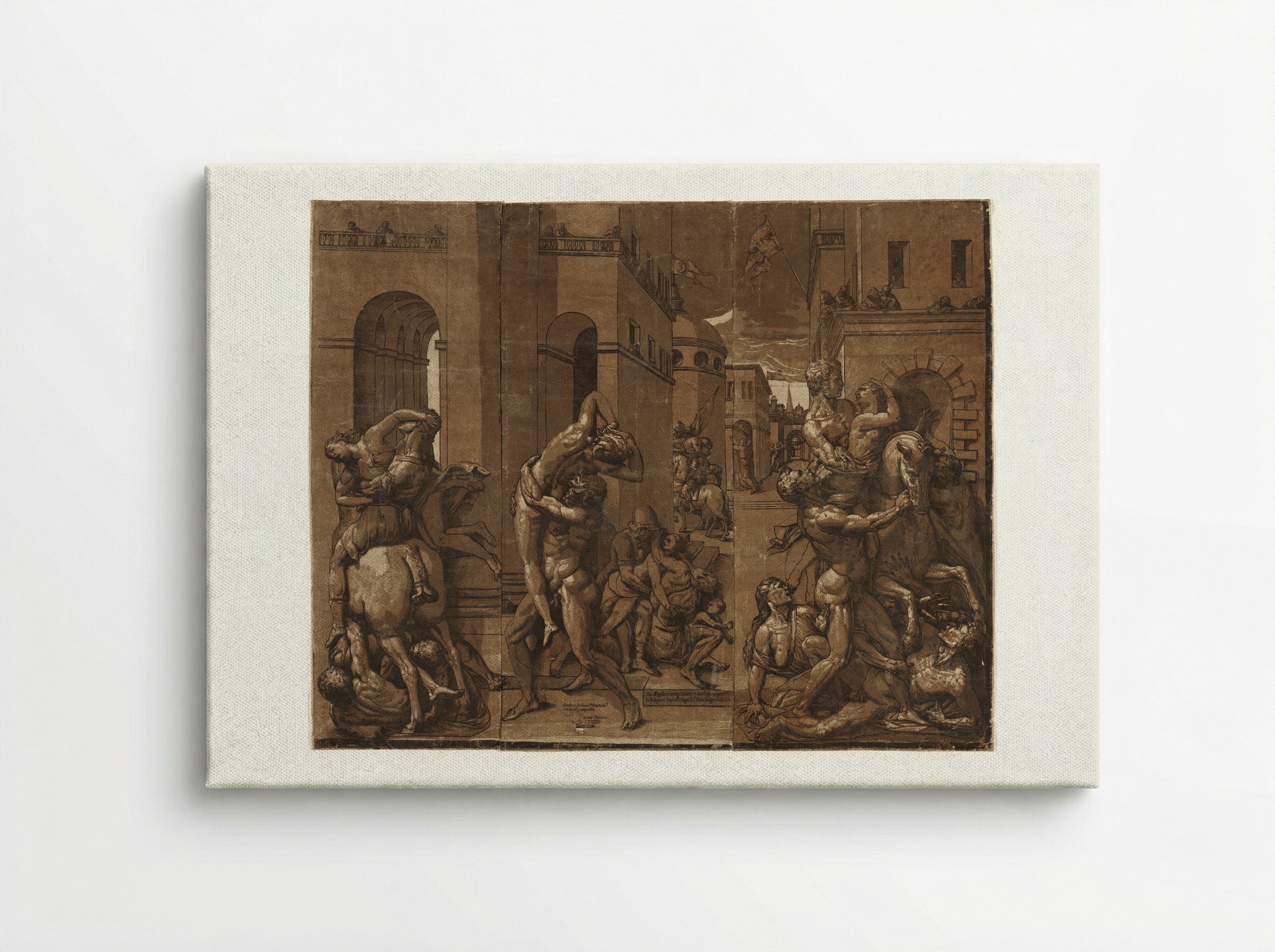 Triumph with Men, Women, and Children - Andrea Andreani - Canvas