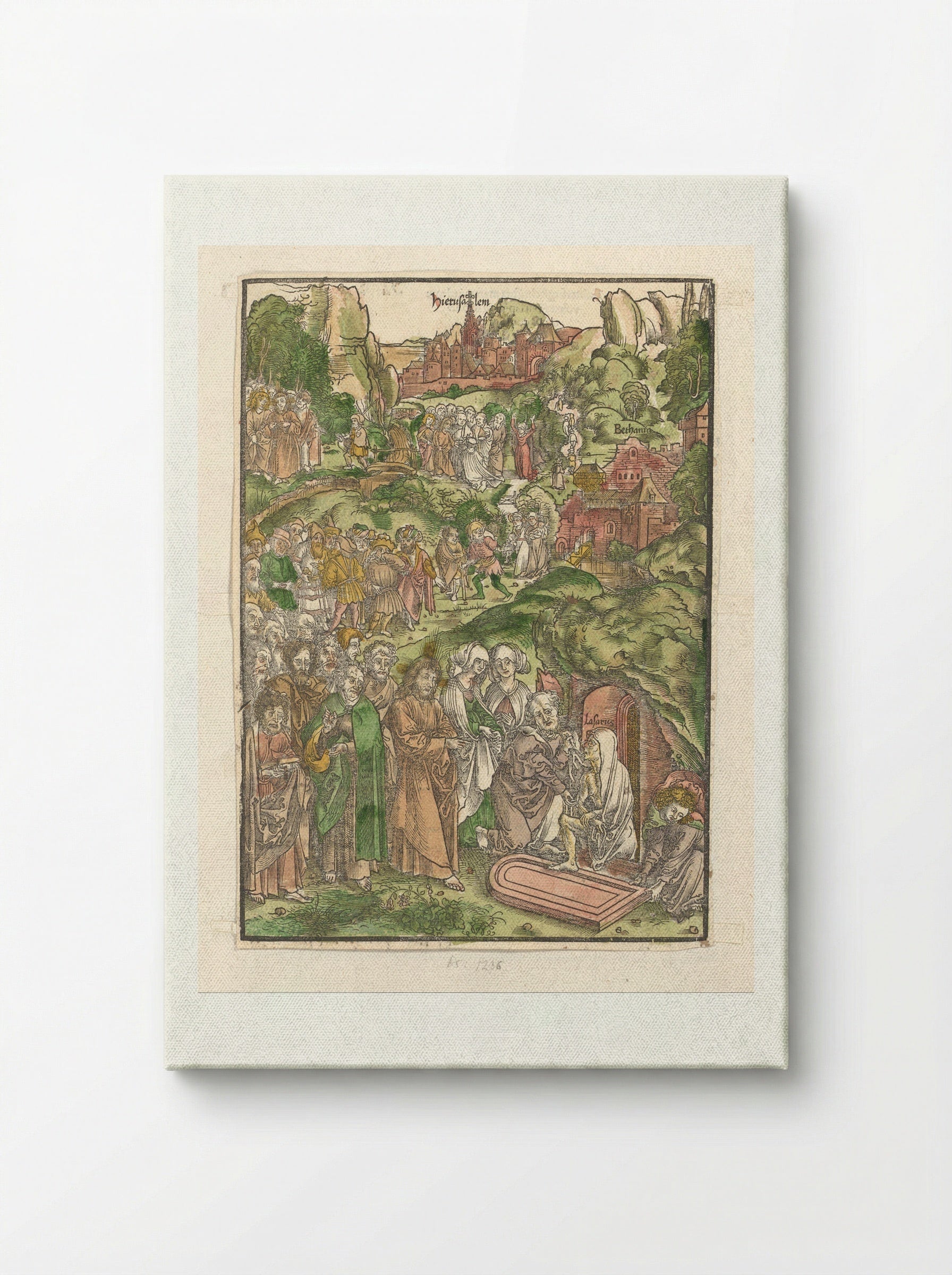 The Raising of Lazarus - Urs Graf - Canvas
