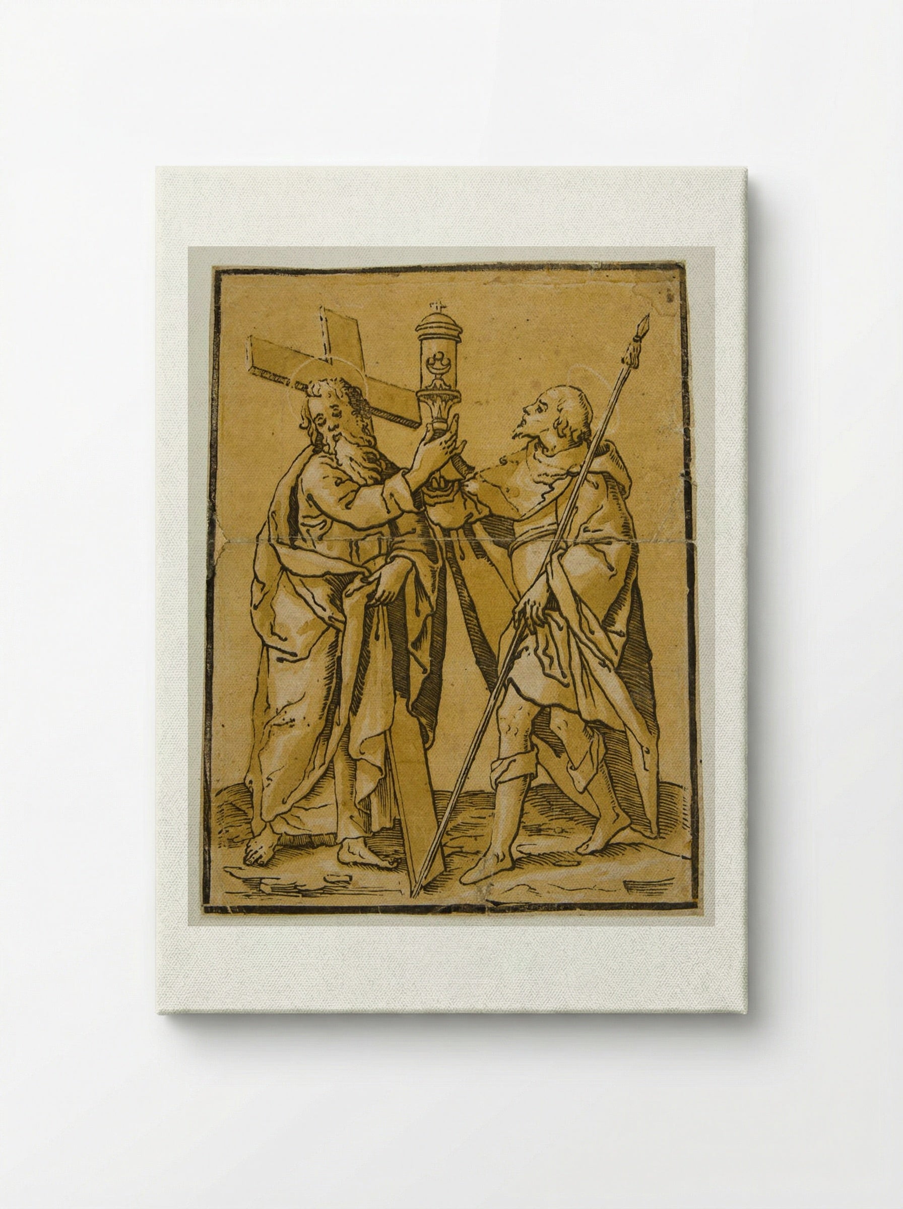 Saints Longinus and Andrew - Andrea Andreani - Canvas