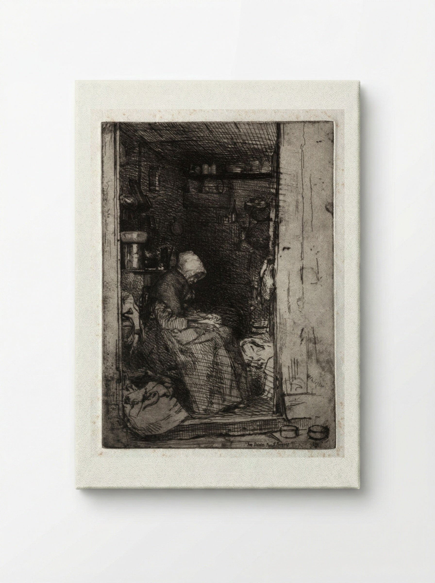 La Vieille aux Loques - James McNeill Whistler - Canvas