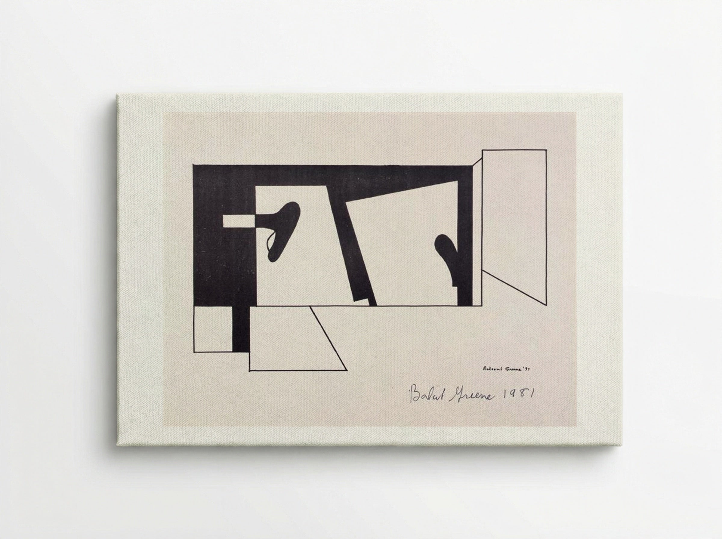 Untitled (from the American Abstract Artists portfolio) - Balcomb Greene - Canvas