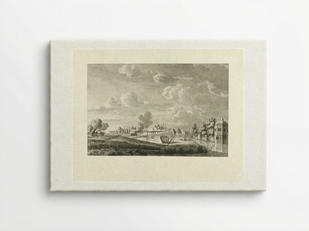 Aanval op Amstelveen - Cornelis Brouwer - Canvas