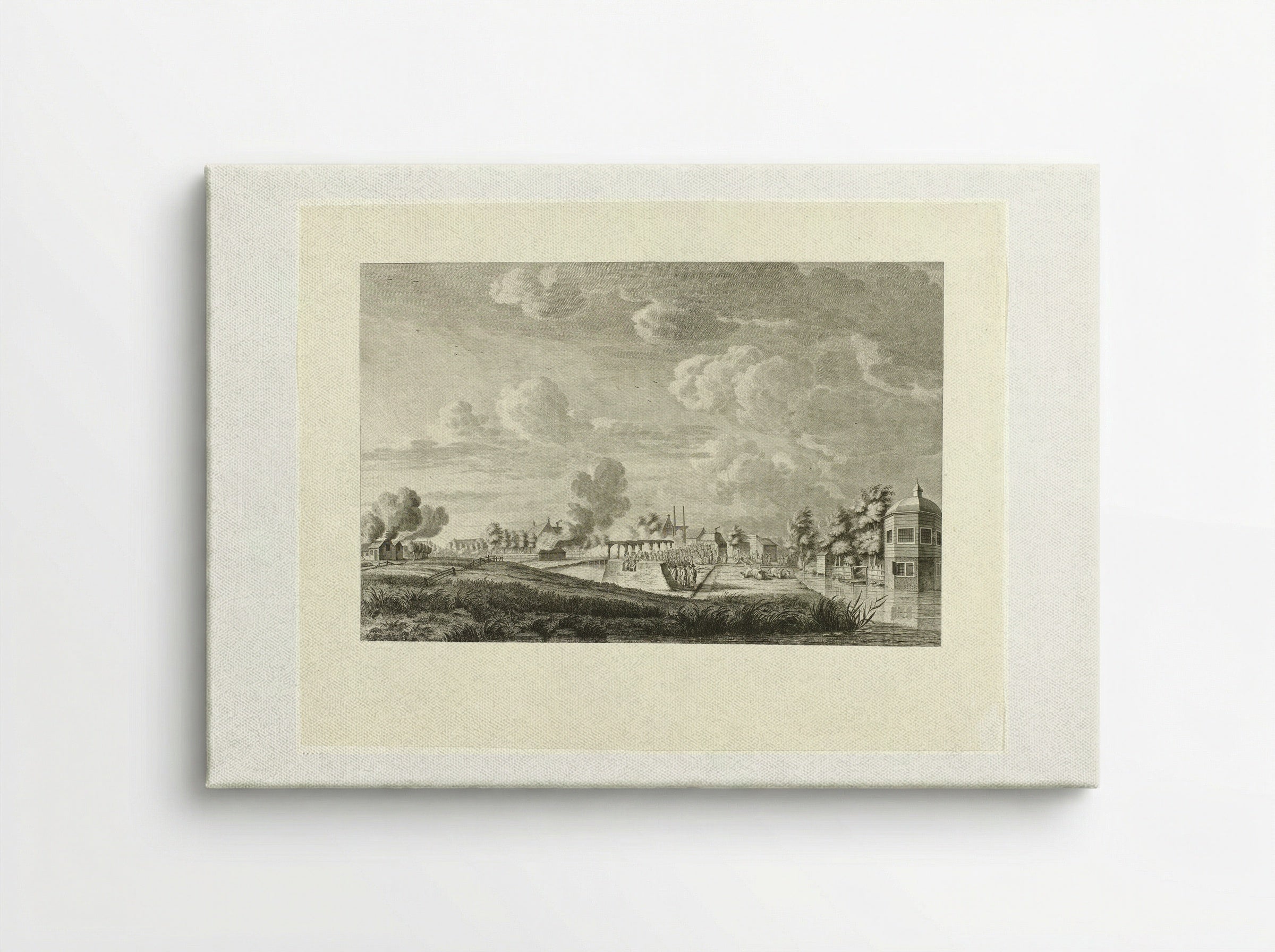 Aanval op Amstelveen - Cornelis Brouwer - Canvas