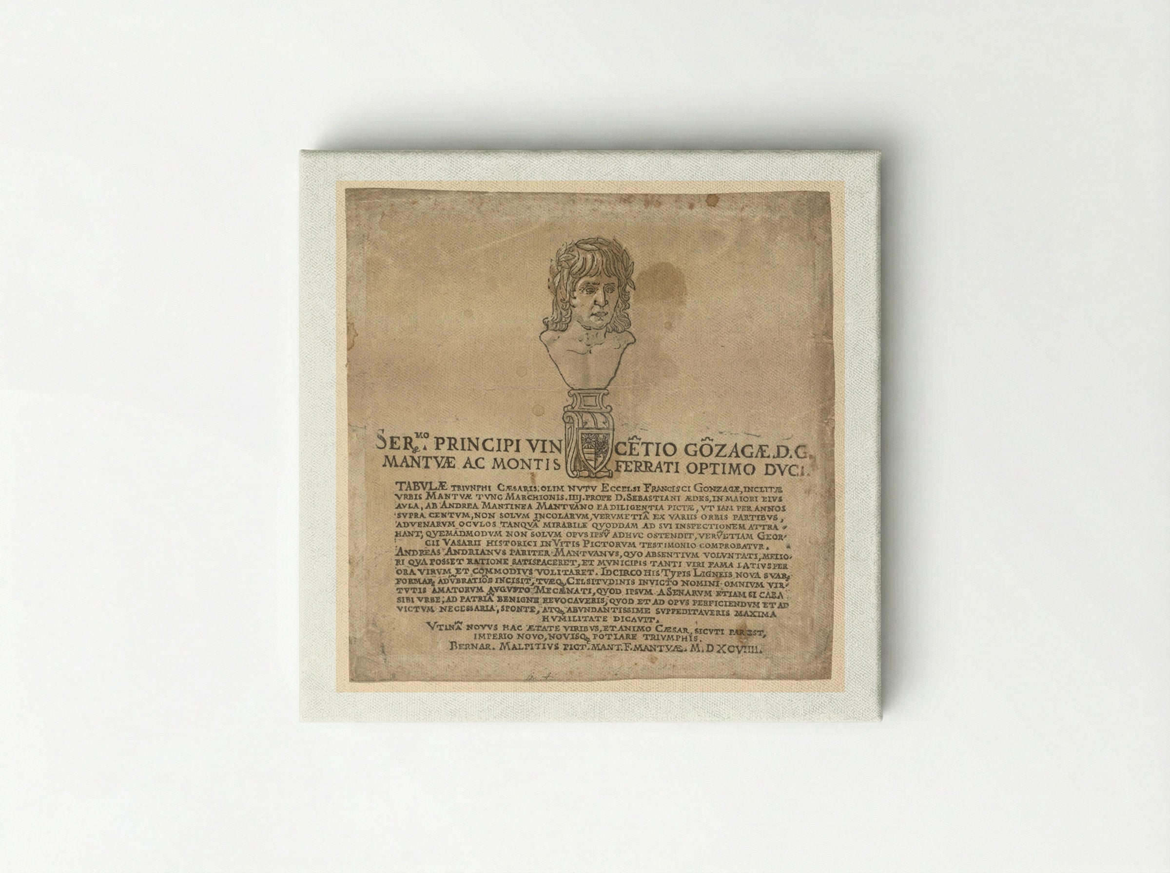 The Triumph of Julius Caesar (Title Page) - Andrea Andreani - Canvas