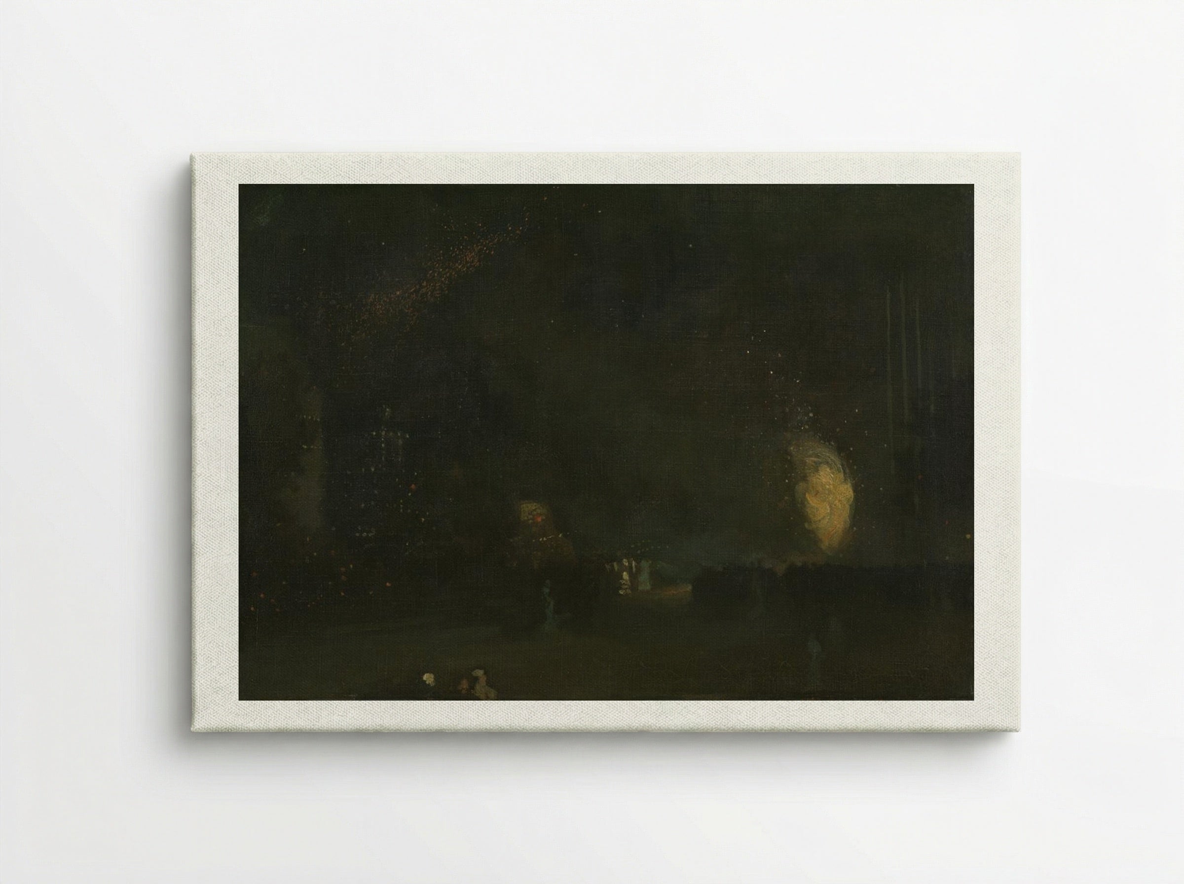 Nocturne in Black and Gold: The Falling Rocket - James McNeill Whistler - Canvas