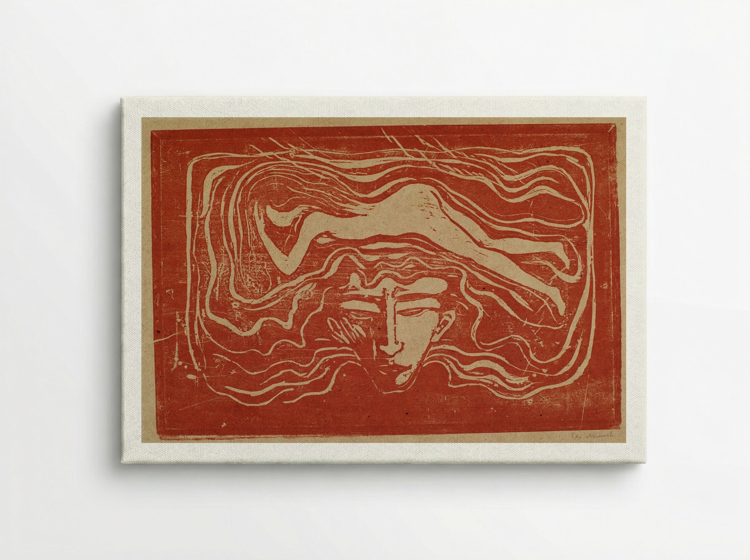 In a Man's Brain - Edvard Munch - Canvas