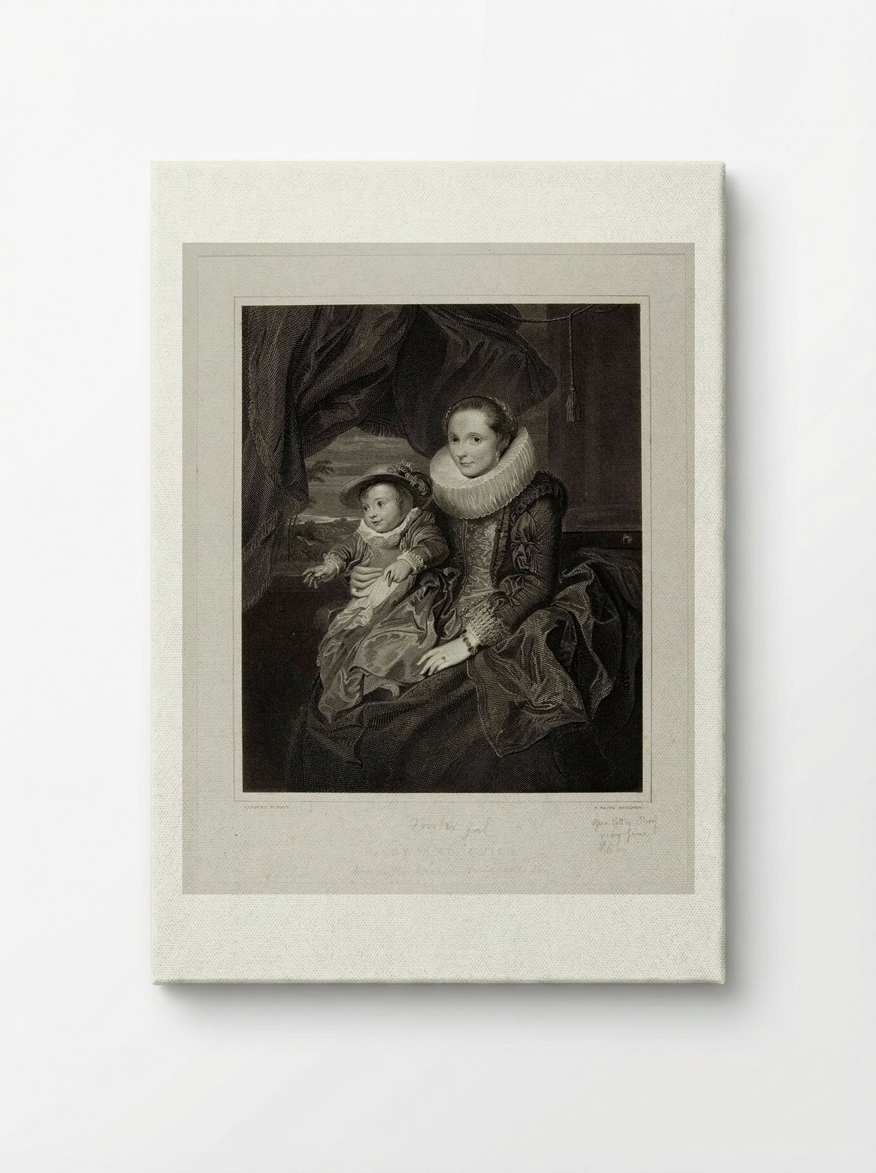 Lady and Child - Edward Smith - Canvas