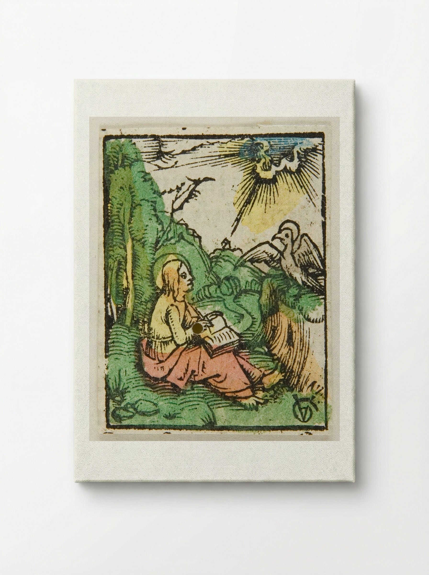 Saint John on Patmos - Urs Graf - Canvas