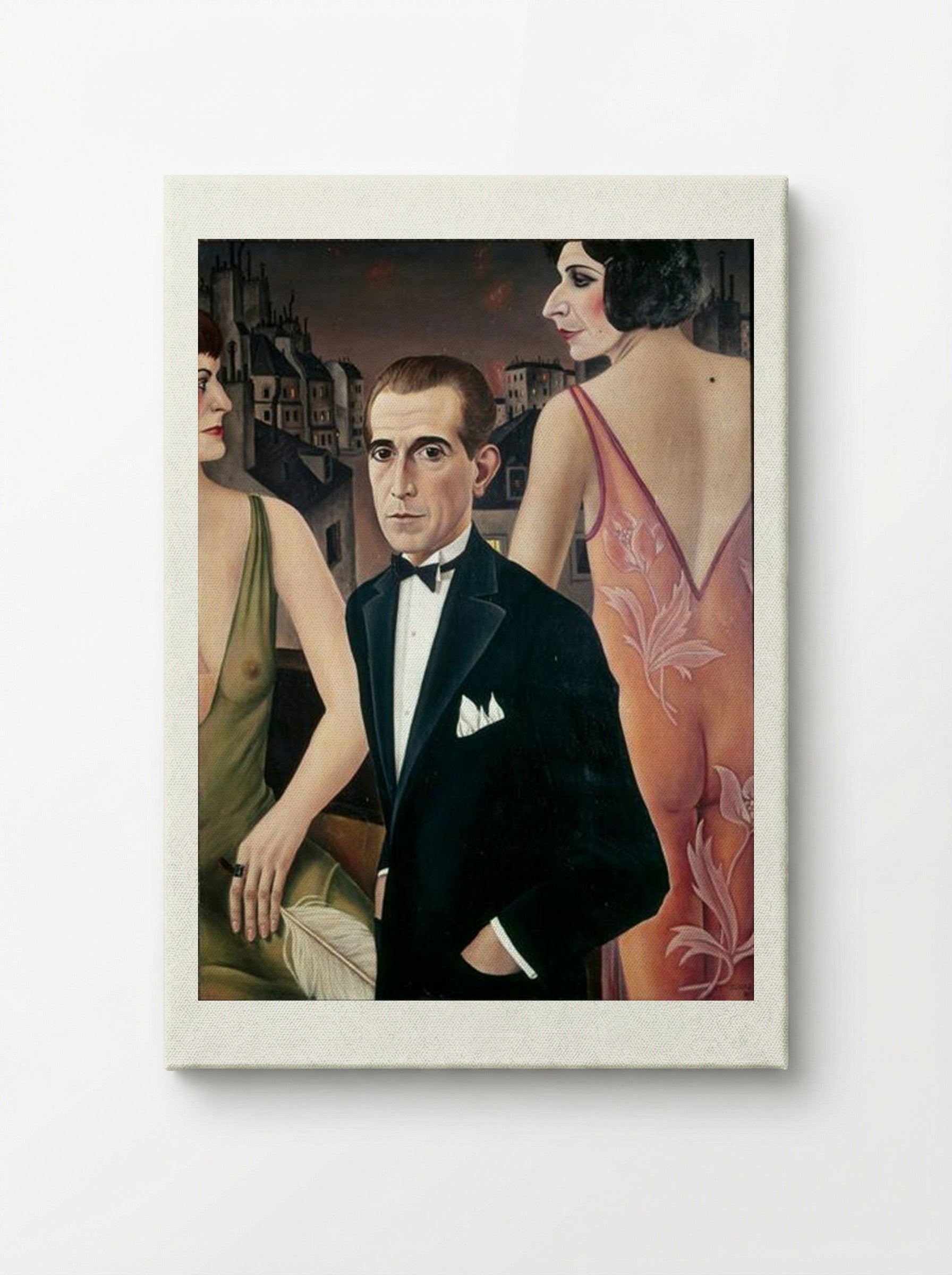 Portrait of Baroness von St. Genois d’Anneaucourt - Christian Schad - Canvas