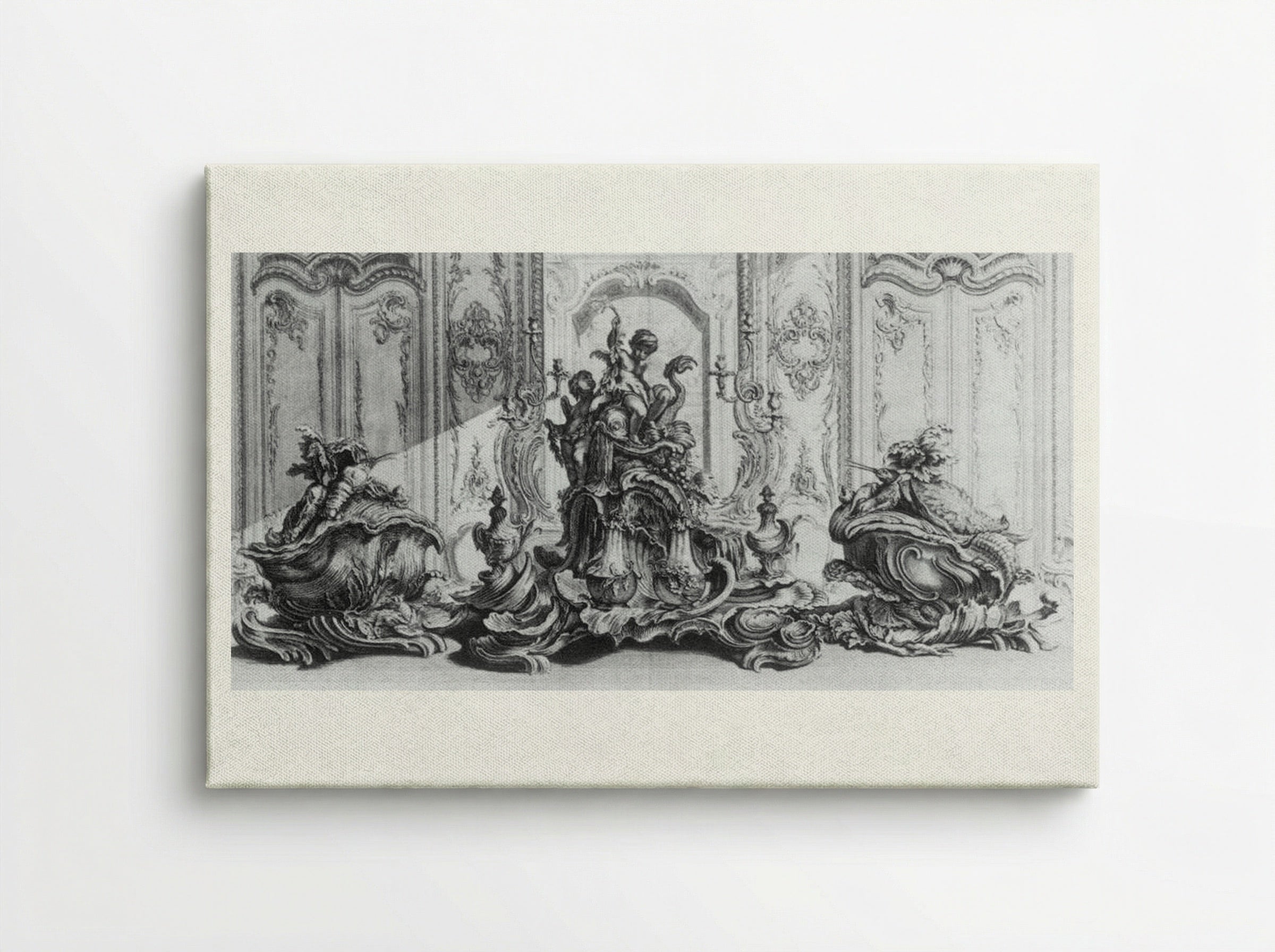 Sculpture Project in Silver for a Large Table Garniture - Gabriel Huquier - Canvas