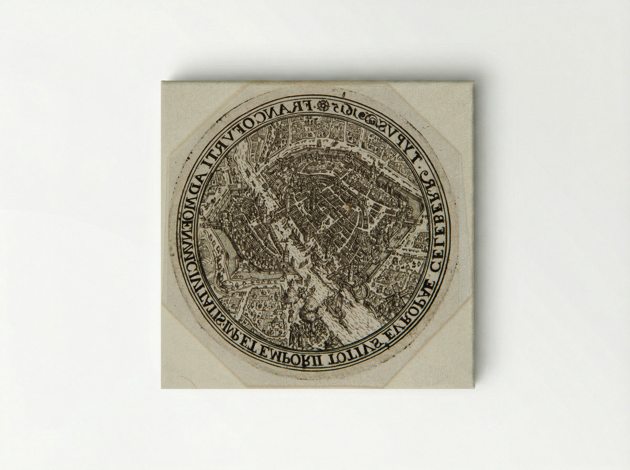 Aerial View of Frankfort - Johann Theodor de Bry - Canvas