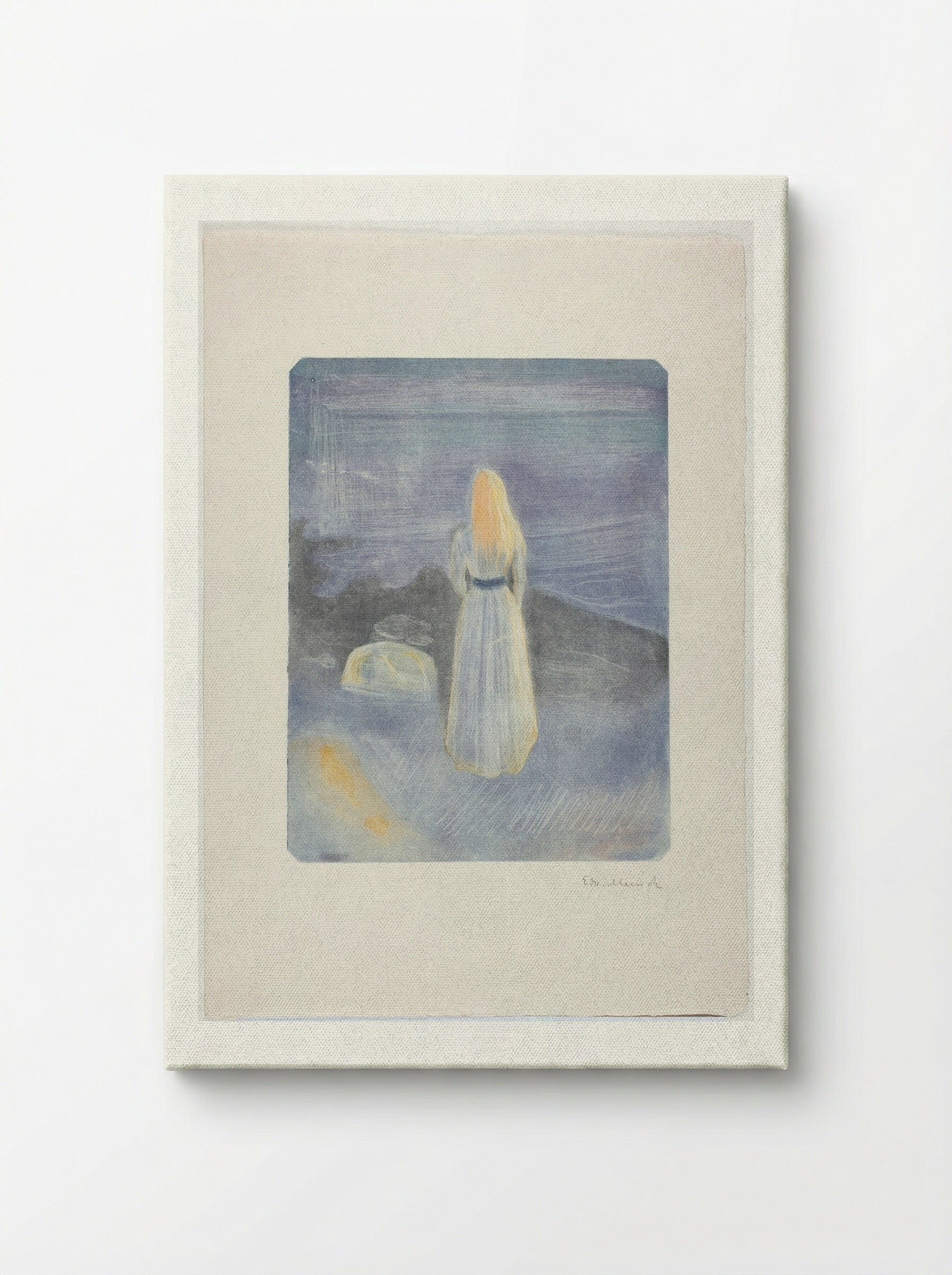 Young Woman on the Beach - Edvard Munch - Canvas
