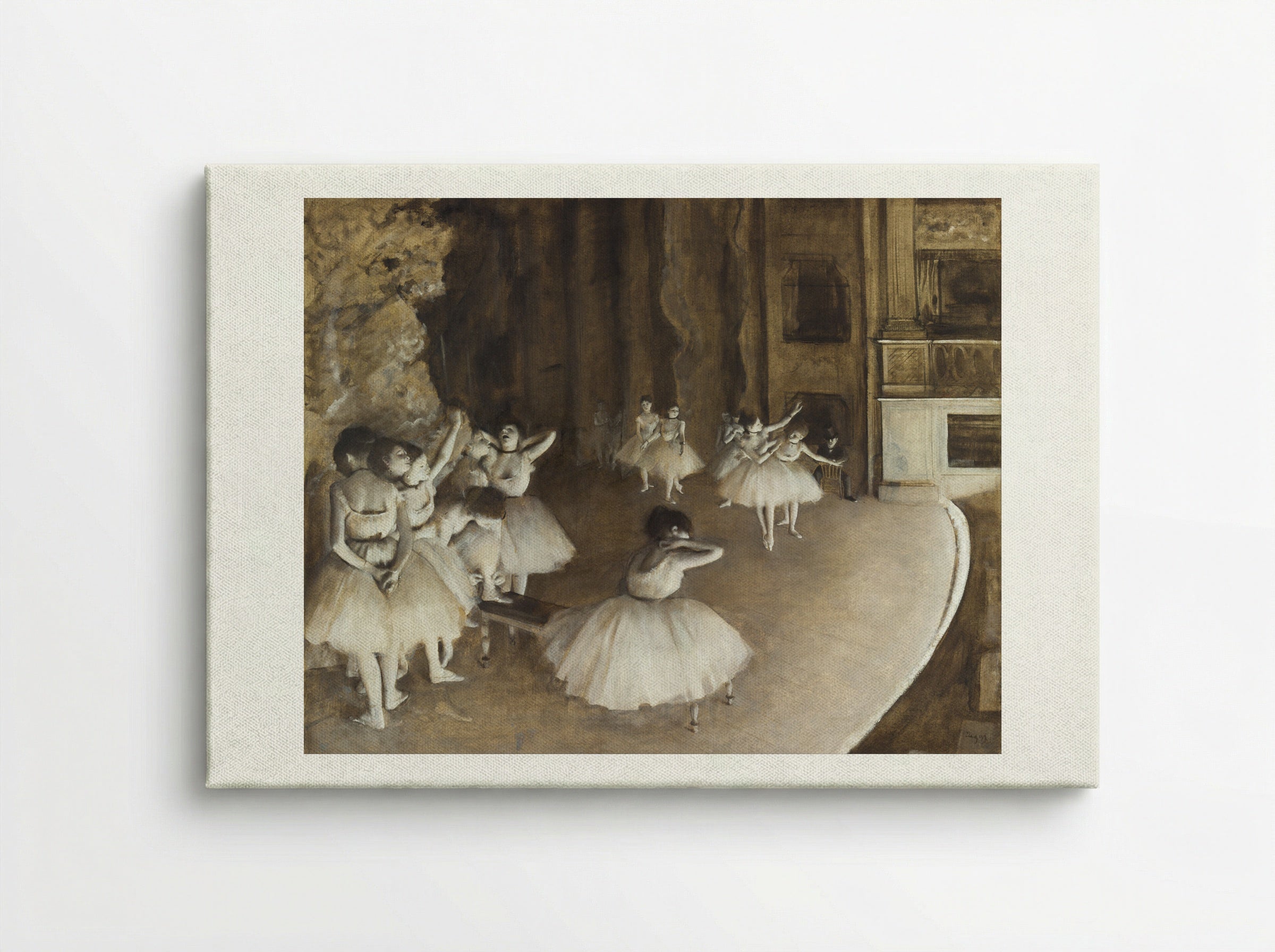 The Rehearsal - Hilaire-Germain-Edgar Degas - Canvas