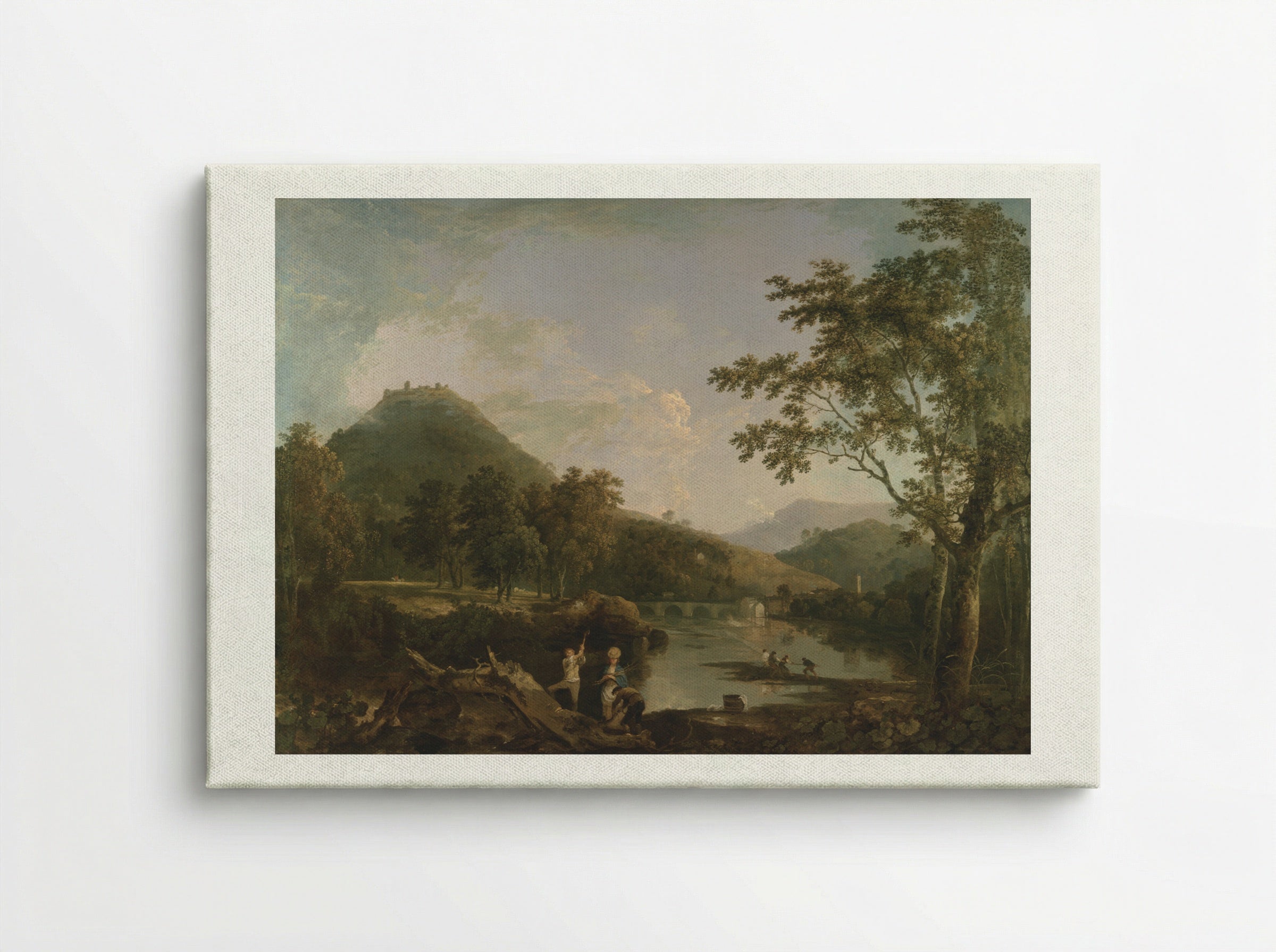 Dinas Bran from Llangollen - Richard Wilson - Canvas