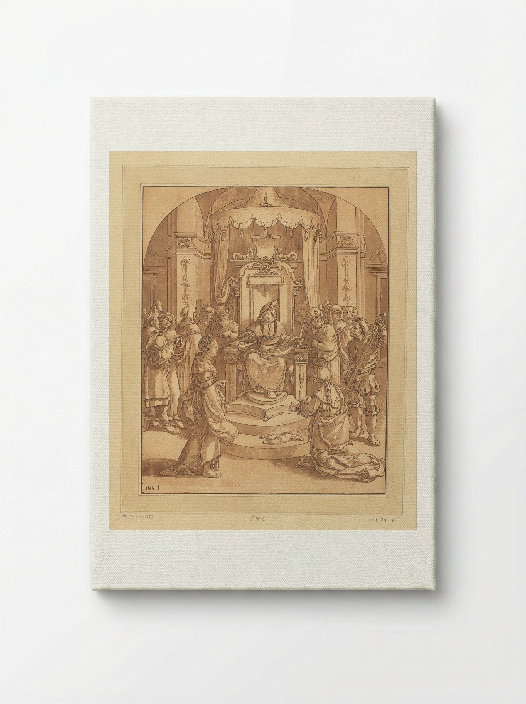 The Judgement of Solomon - Cornelis Brouwer - Canvas