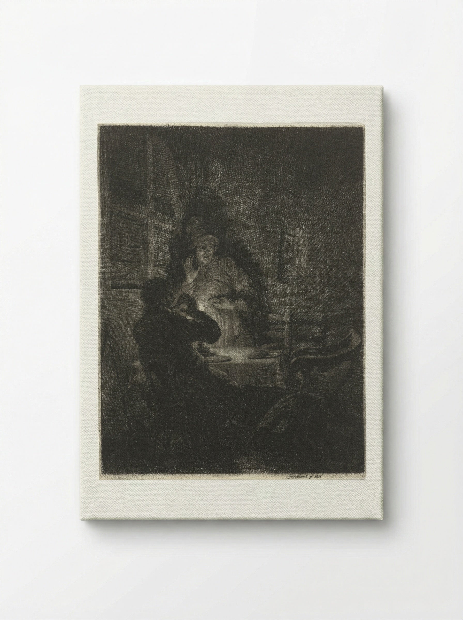 Maaltijd in Emmaüs - Arnold Houbraken - Canvas