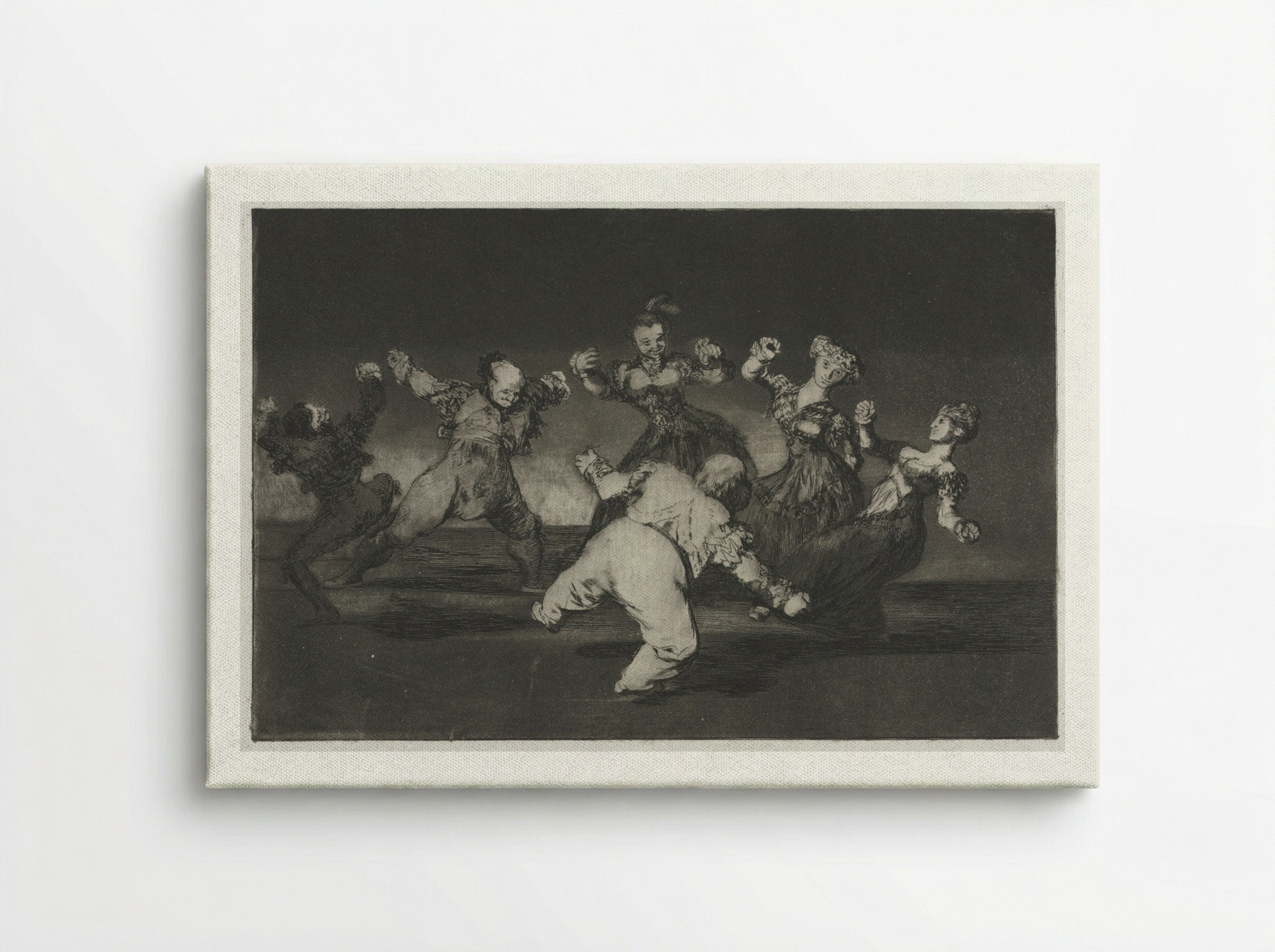 The Proverbs: If Marion Will Dance, Then She Has to Take the Consequences - Francisco de Goya - Canvas
