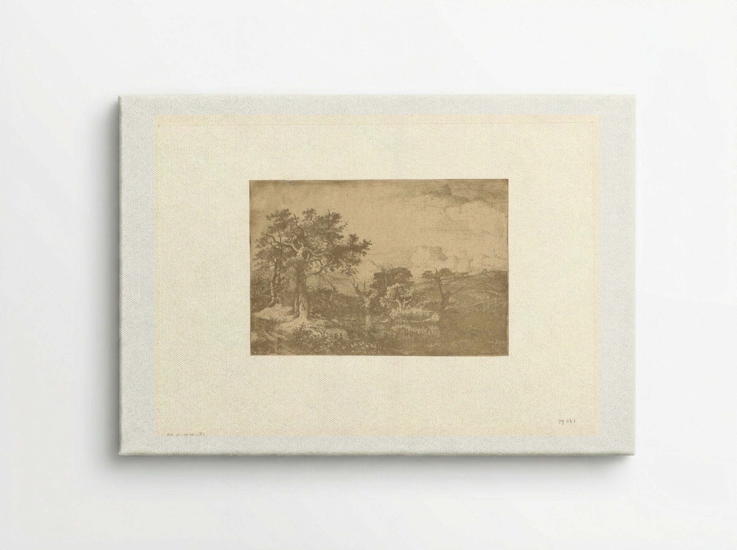 Hilly Landscape with Trees and a Windmill near Deopham - John Crome - Canvas