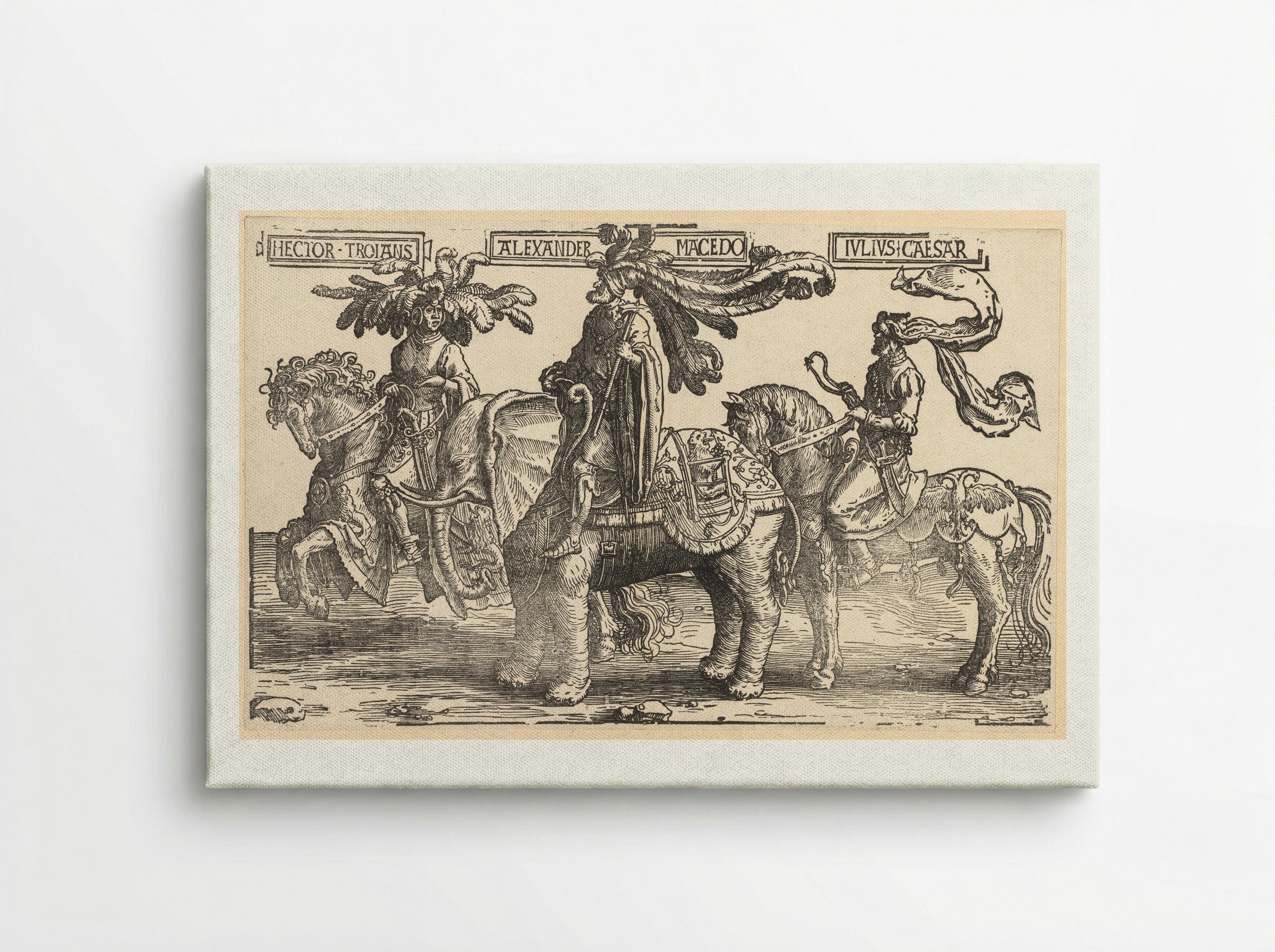 The Nine Heroes - Lucas van Leyden - Canvas