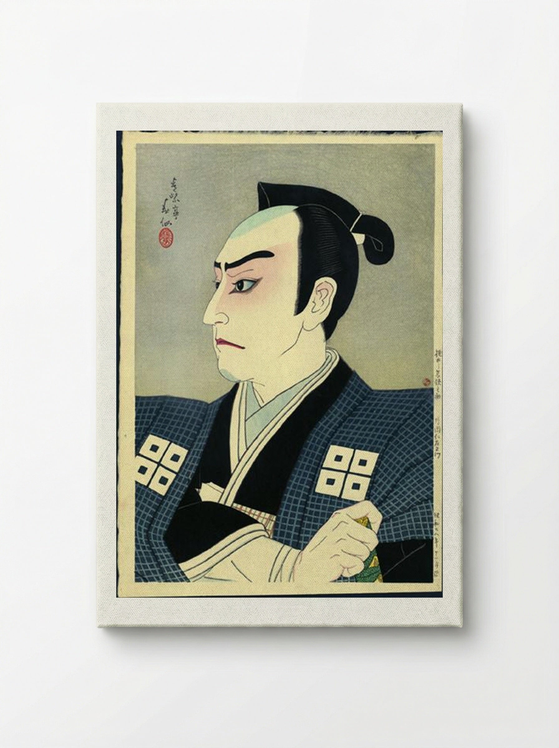 Kitaoka Nizaemon as Wakasanosuke in Chushingura - Natori Shunsen - Canvas