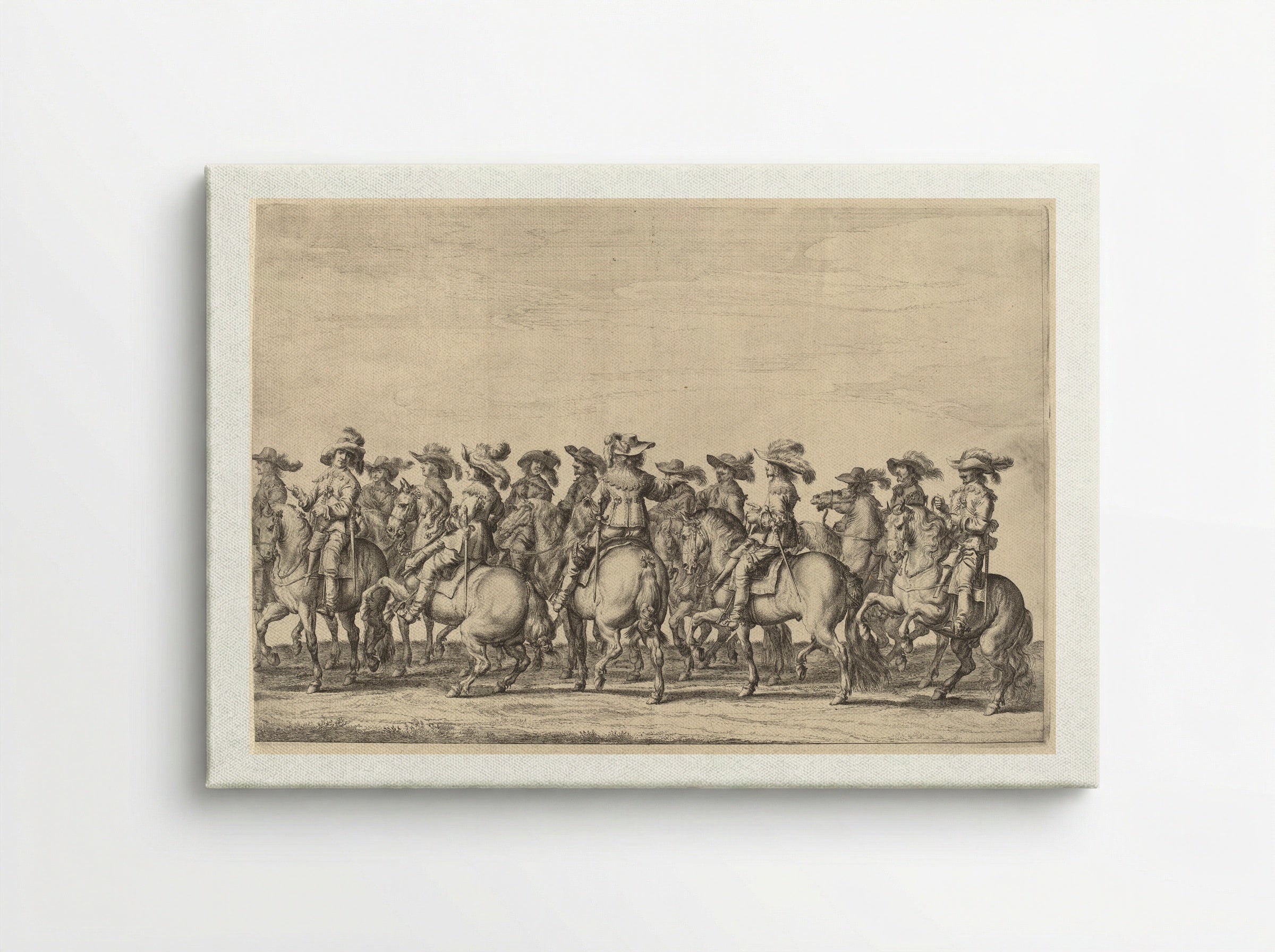 Marie de Medici in her Carriage, Surrounded by Courtiers - Pieter Nolpe - Canvas