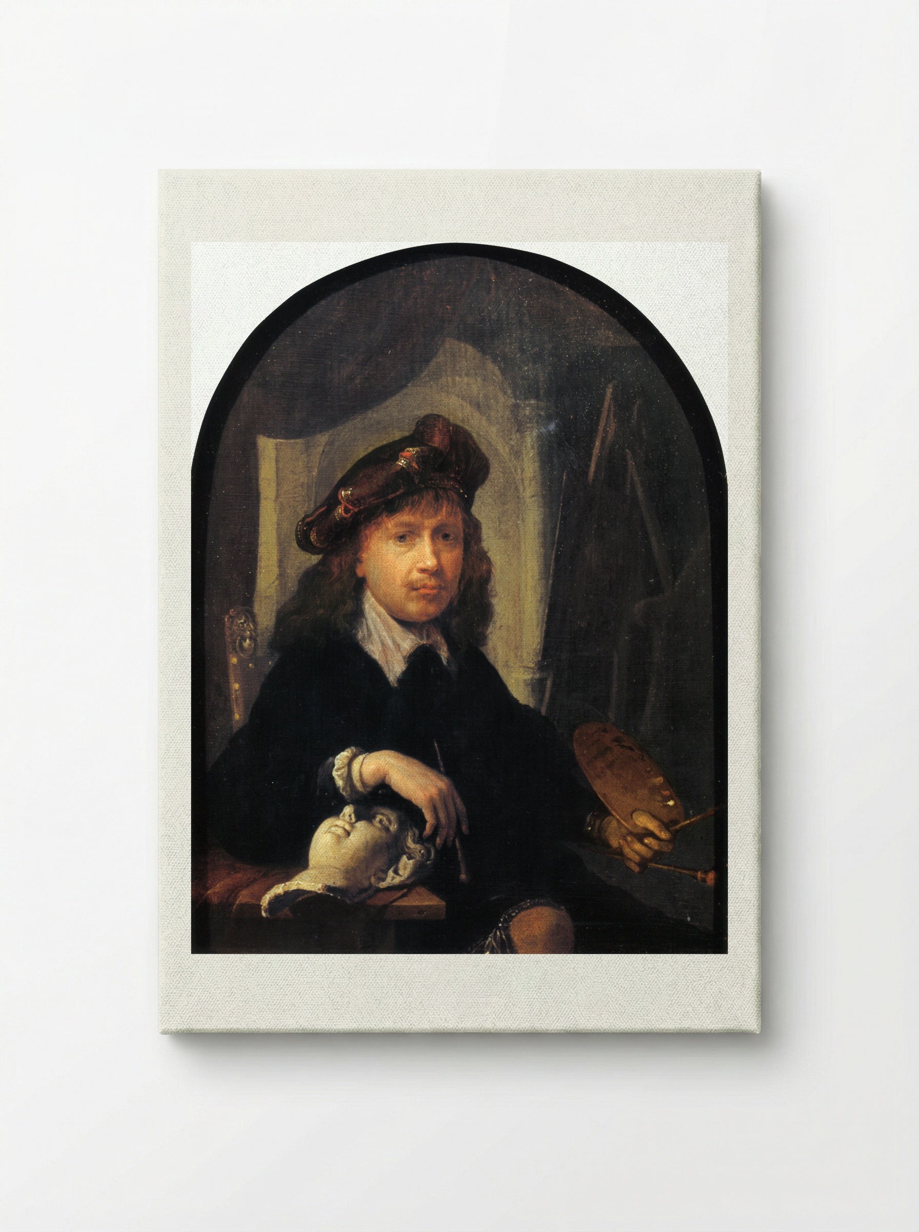 Self-Portrait - Gerrit Dou - Canvas