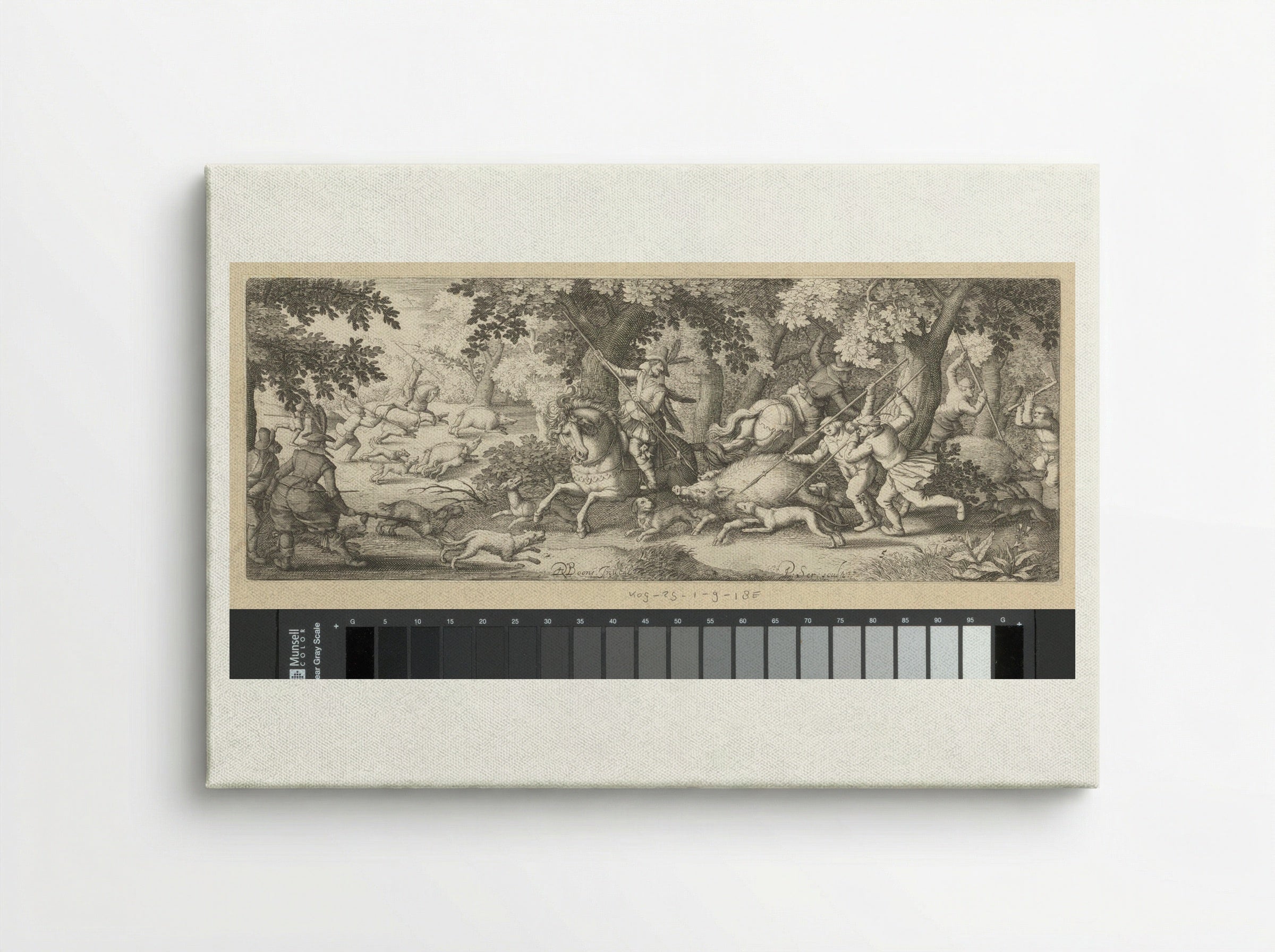 Zwijnenjacht (Boar Hunt) - Claes Jansz. Visscher (II) - Canvas