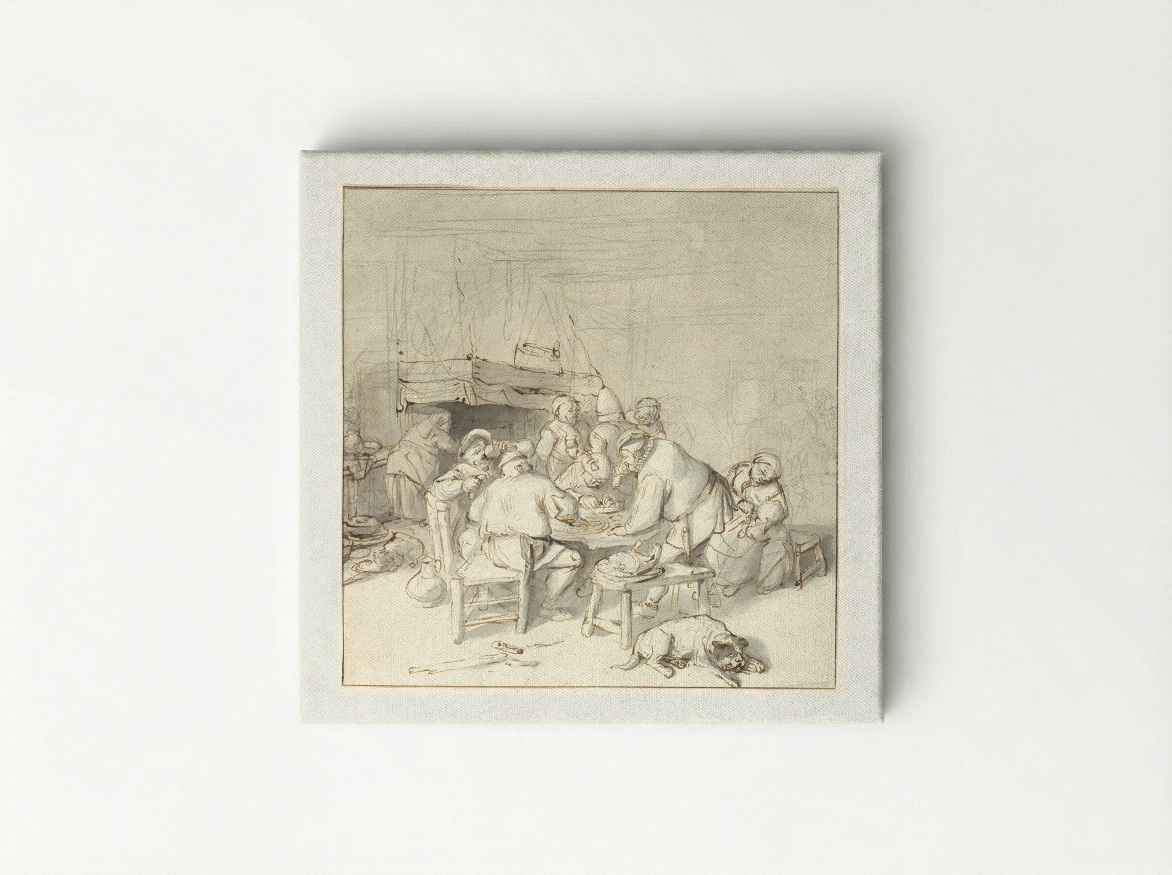 Scene at an Inn - Cornelis Dusart - Canvas