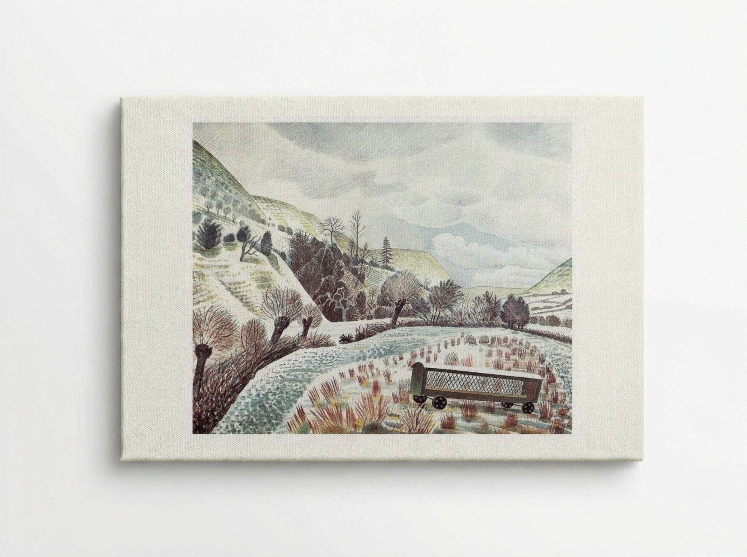 New Year's Snow - Eric Ravilious - Canvas