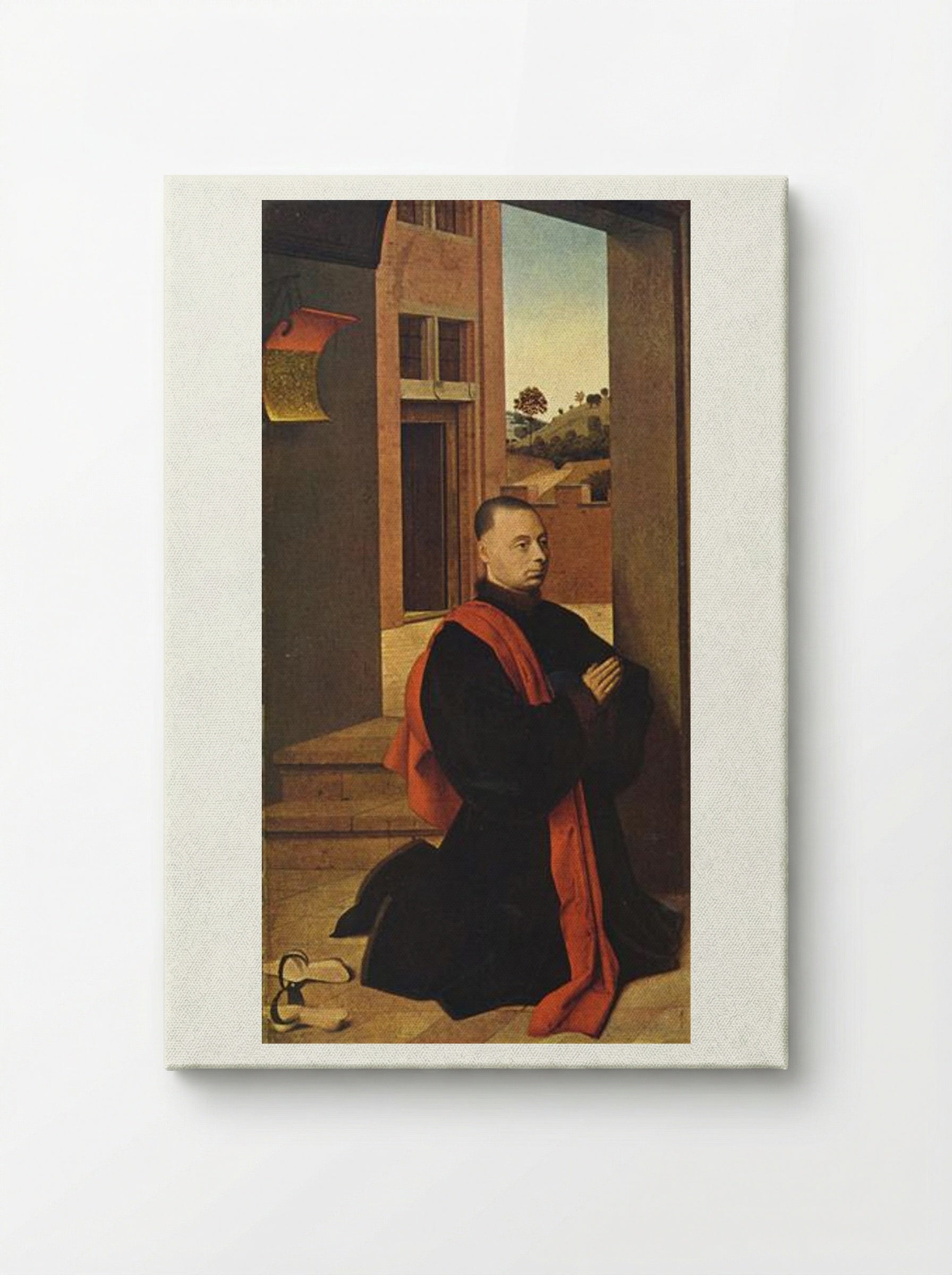 Kneeling male donor - Petrus Christus - Canvas