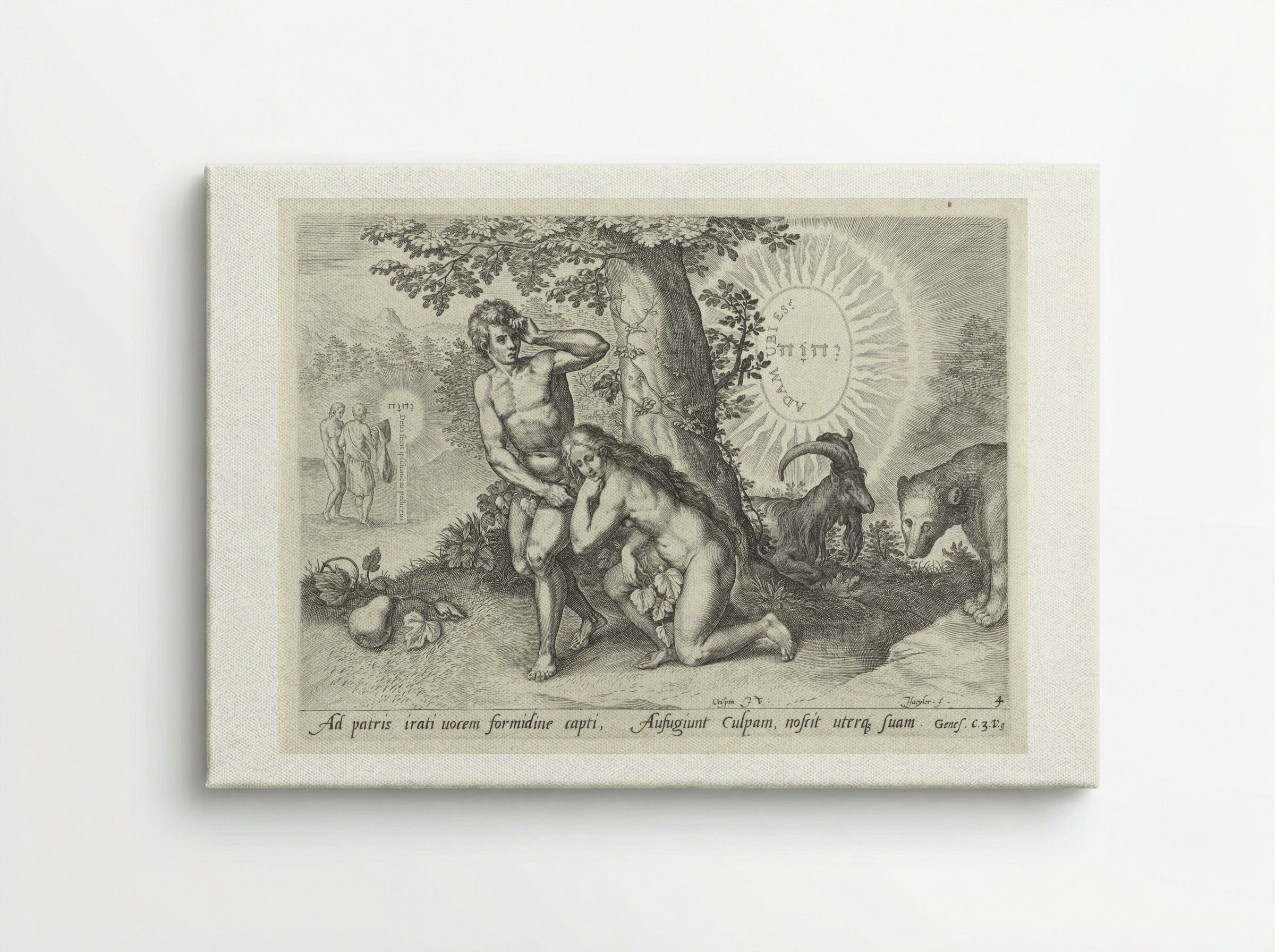 Zondeval (The Fall of Man) - Claes Jansz. Visscher (II) - Canvas