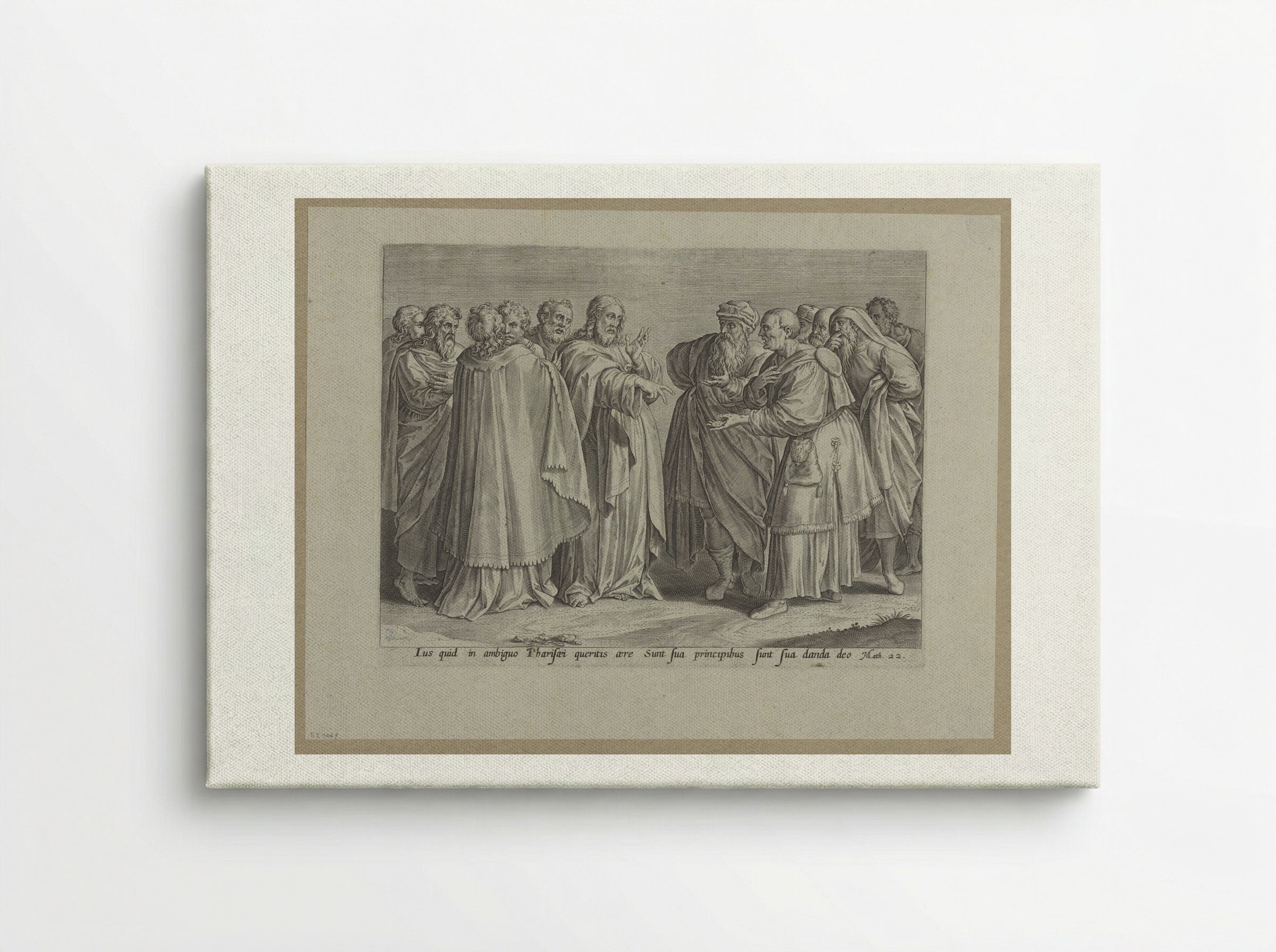 The Great Commandment - Hans Collaert the Elder - Canvas