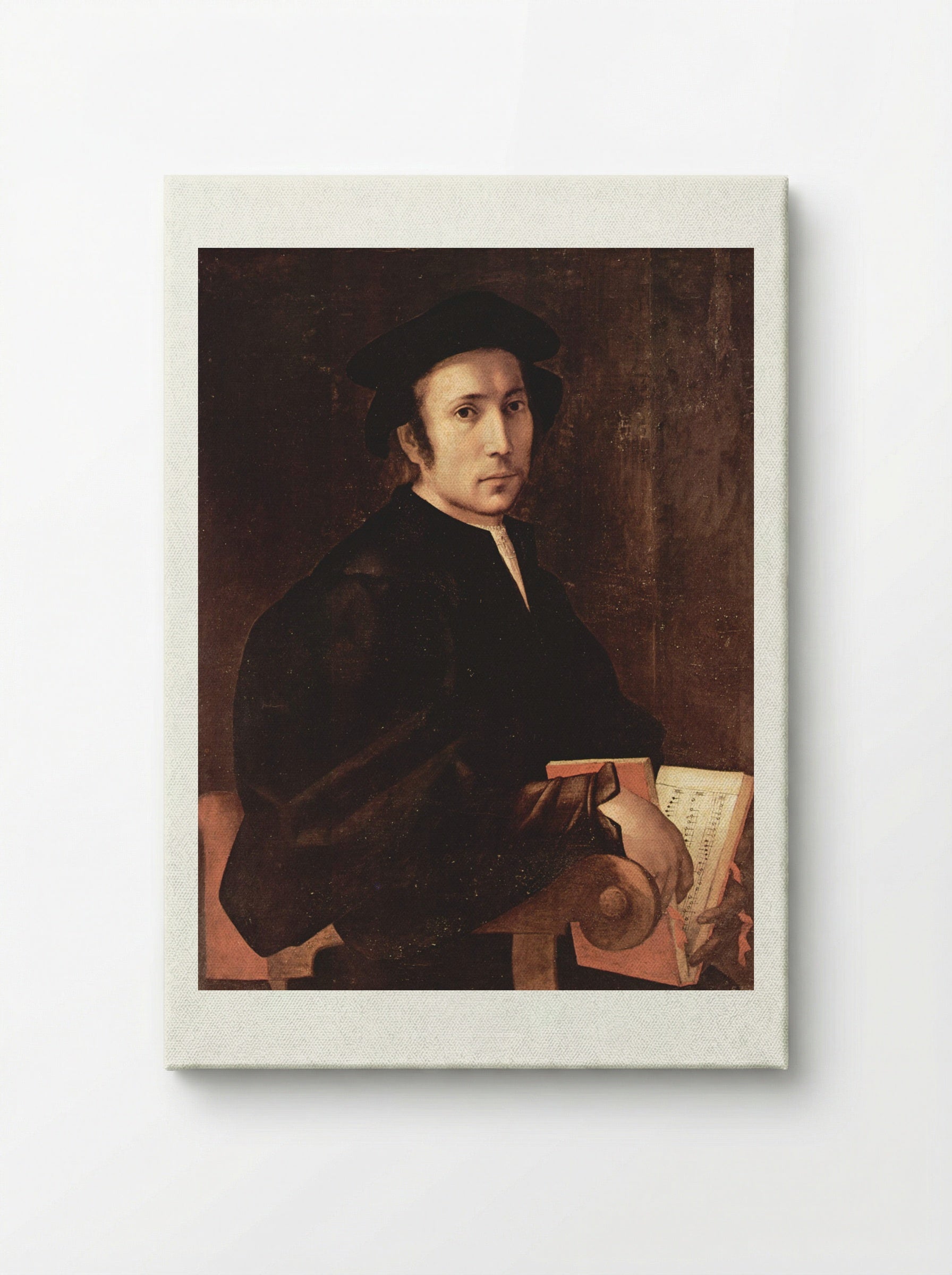 Portrait of a Musician - Jacopo Pontormo - Canvas