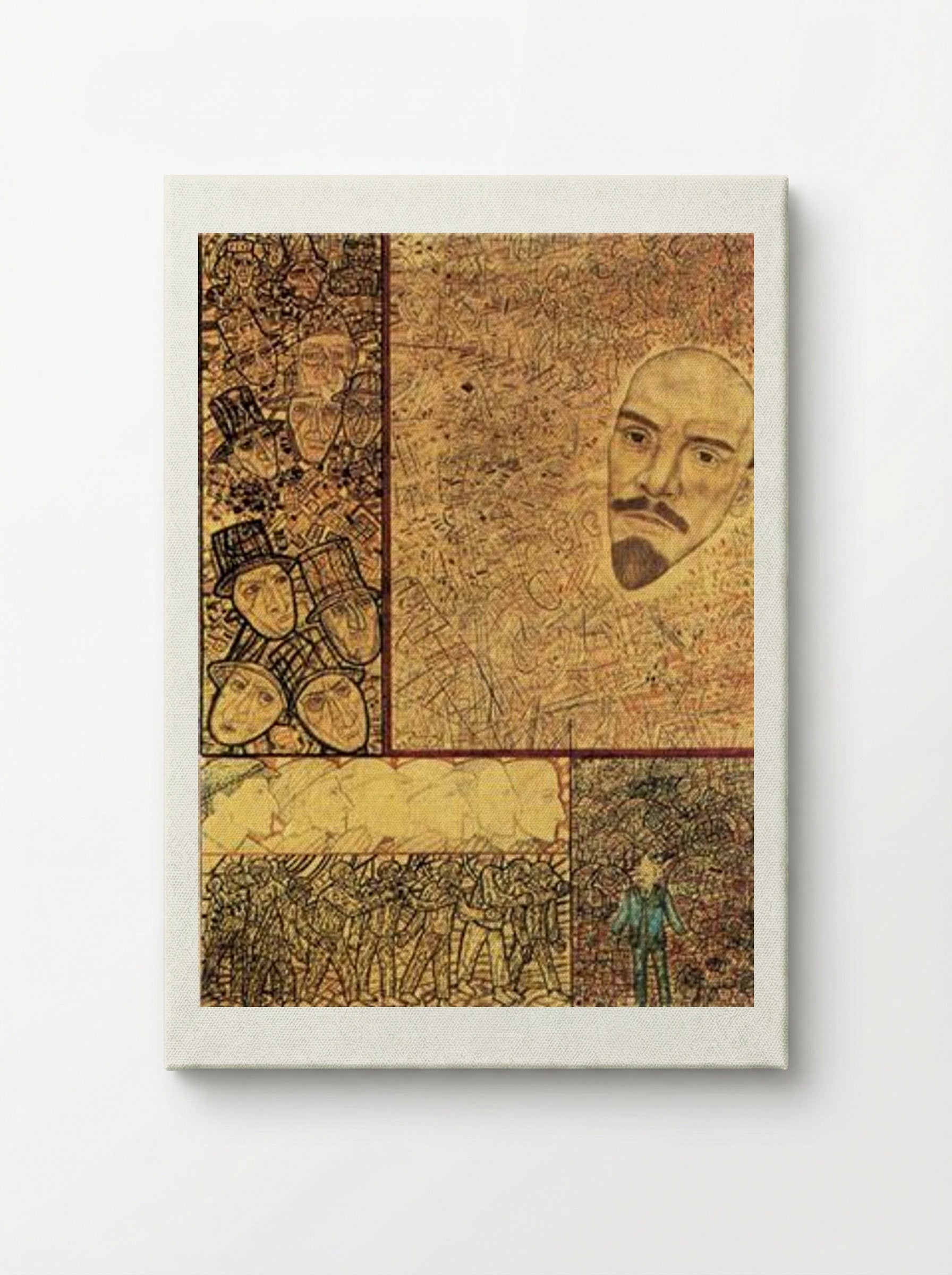 GOELRO (Lenin's Plan for the Electrification of Russia) - Pavel Filonov - Canvas