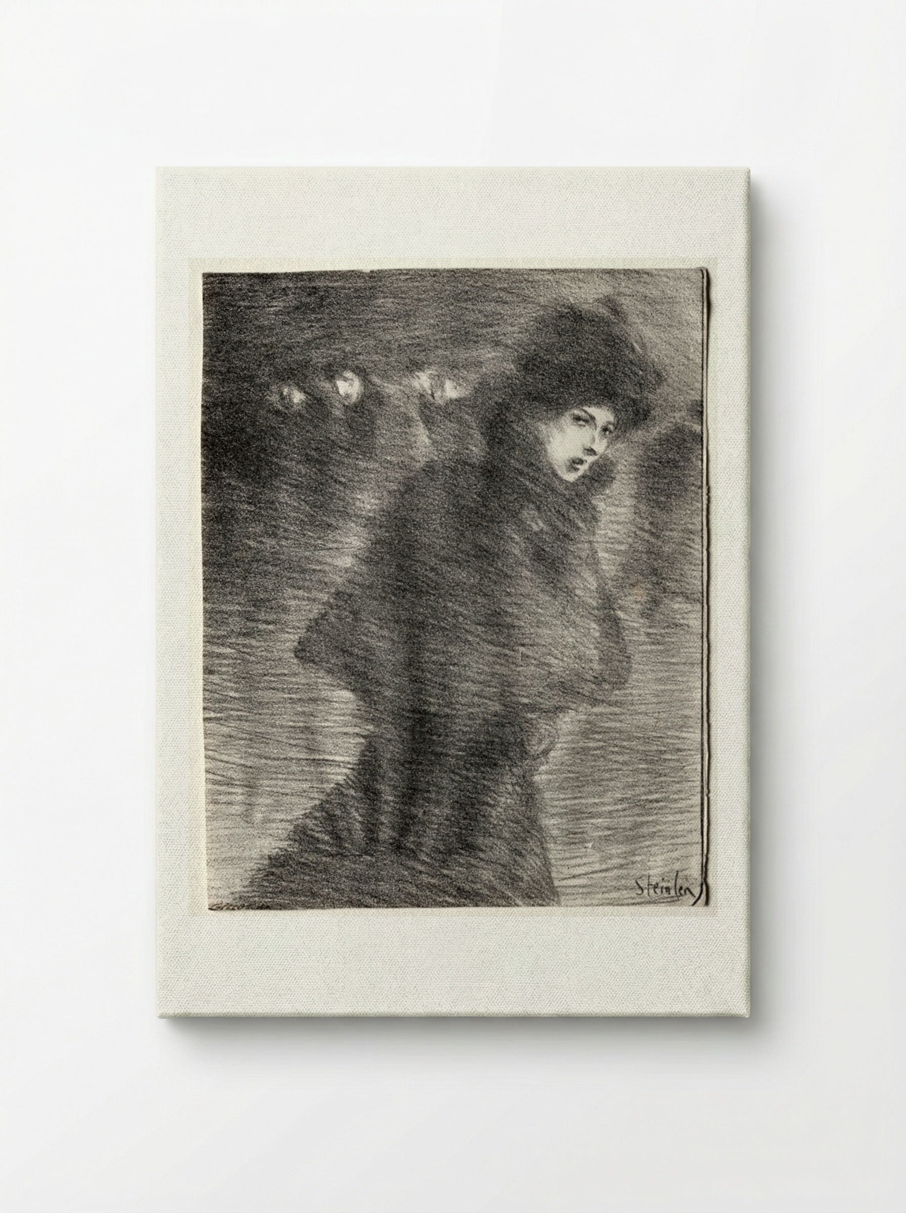 A Woman Passing By - Théophile Alexandre Steinlen - Canvas