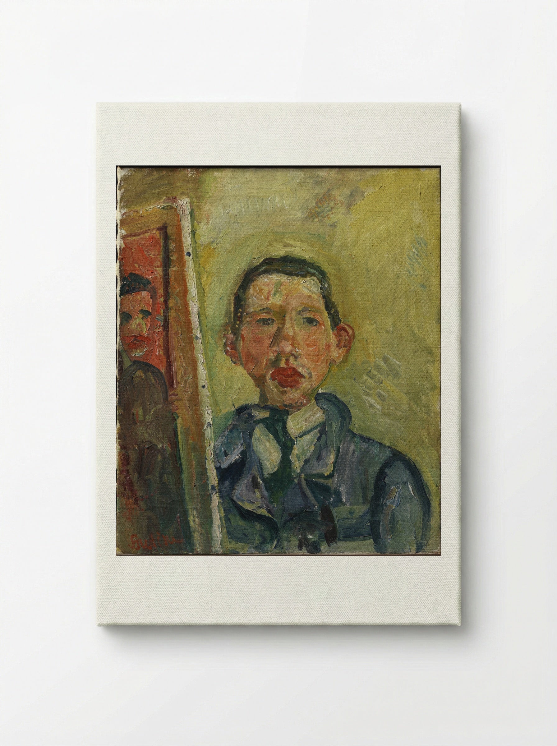 Self Portrait with Beard - Chaim Soutine - Canvas