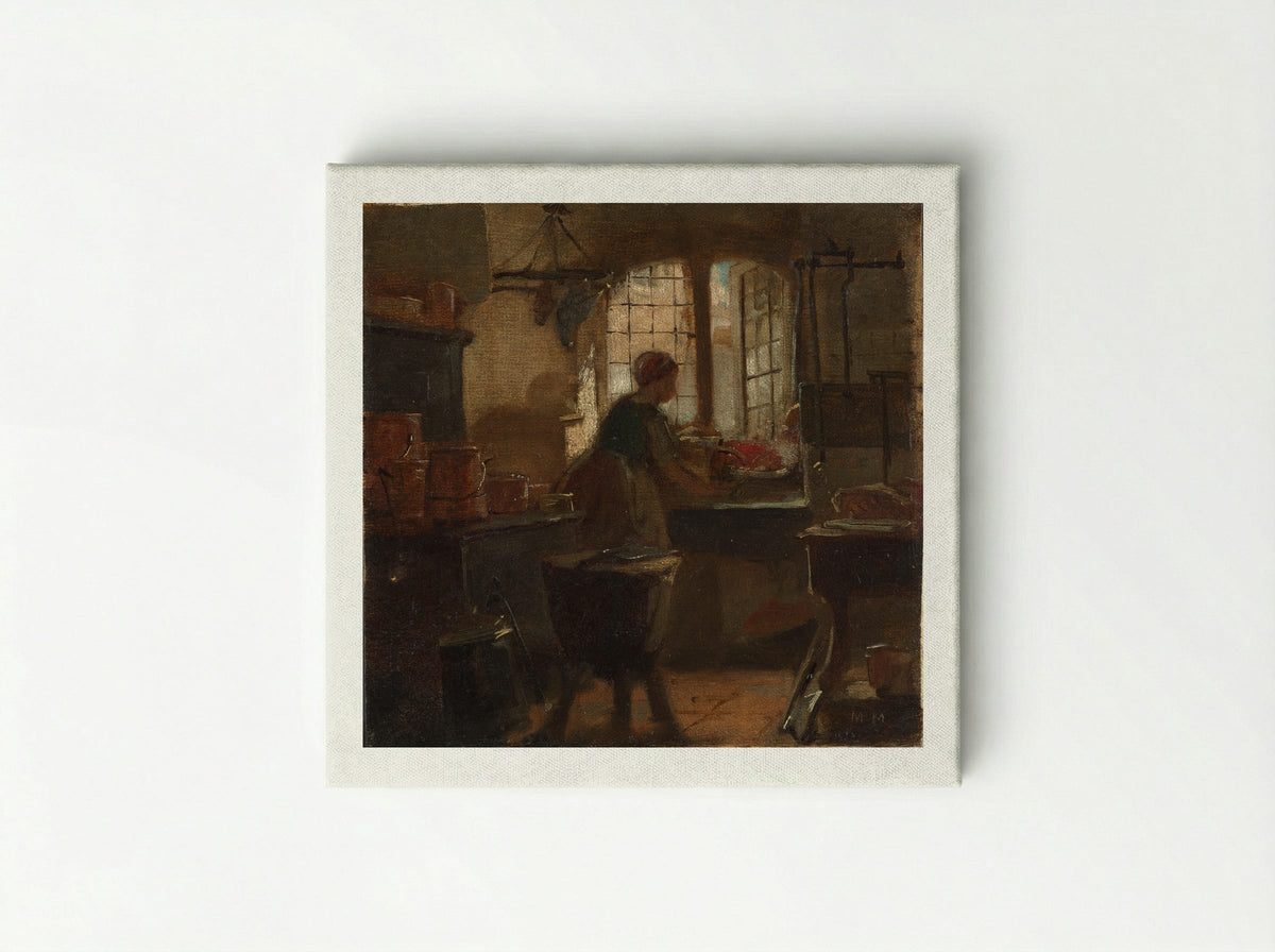 Kitchen - Matthijs Maris - Canvas