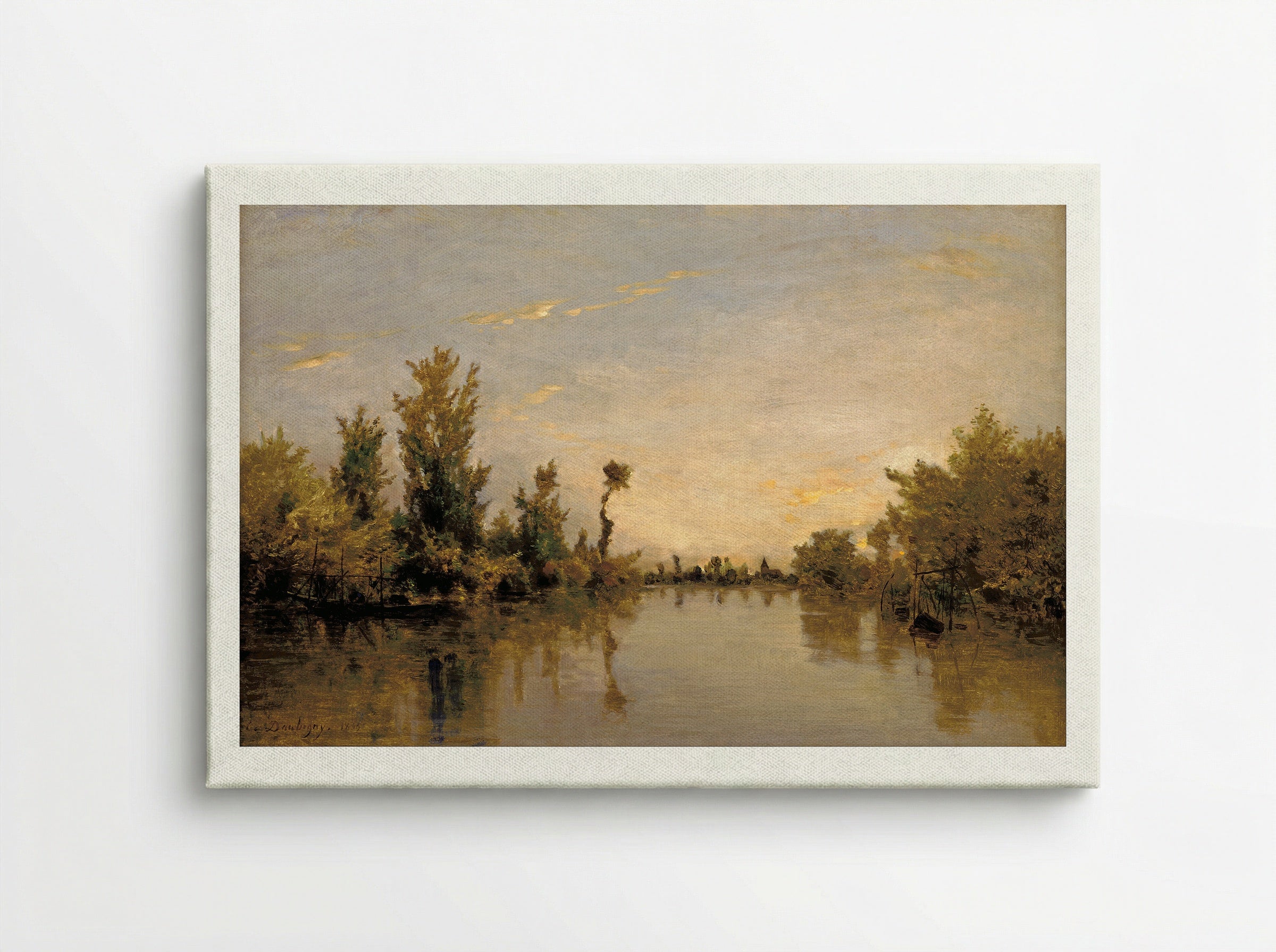 The Banks of the Seine - Charles-François Daubigny - Canvas