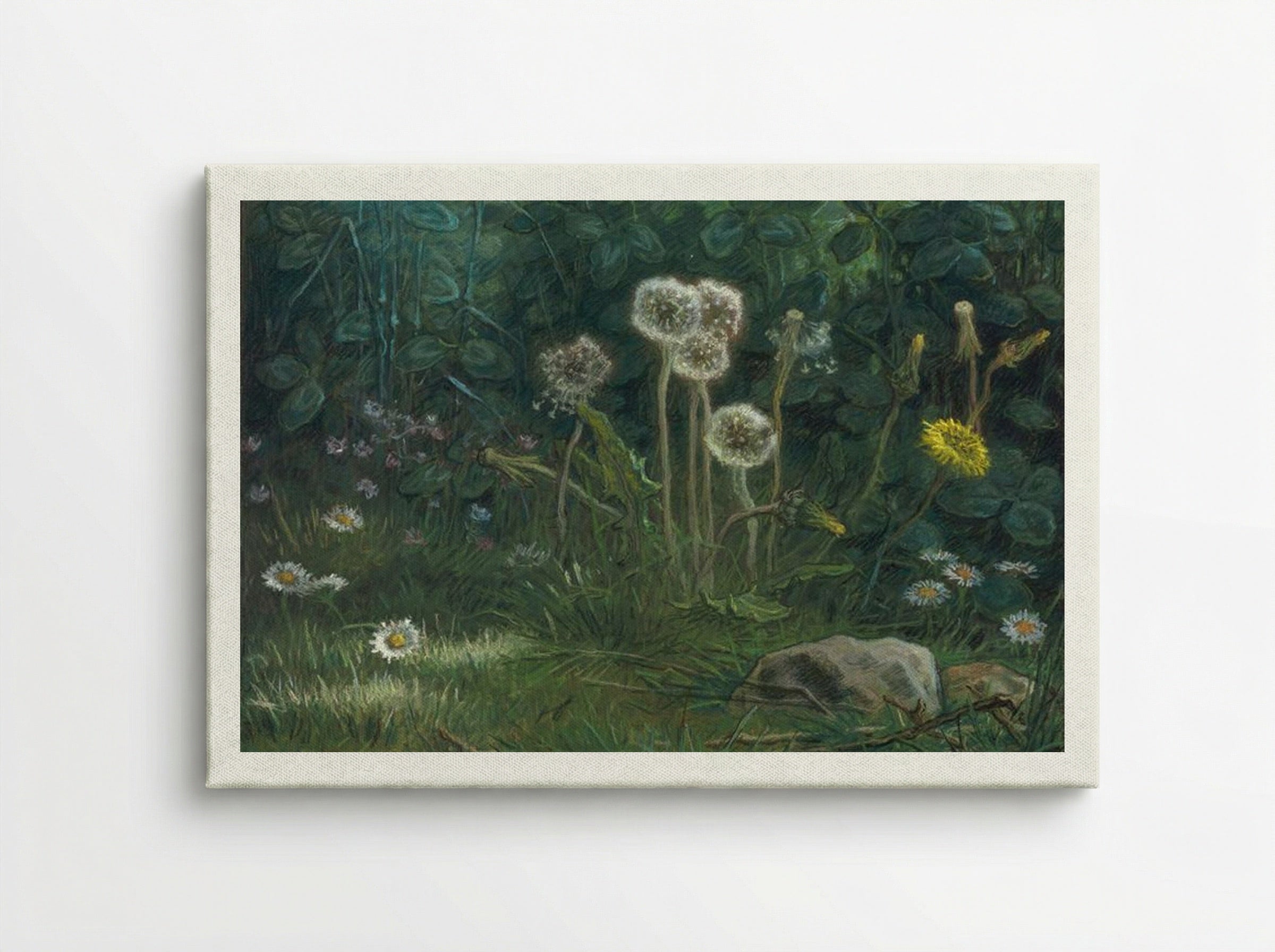 Dandelions - Jean-François Millet - Canvas