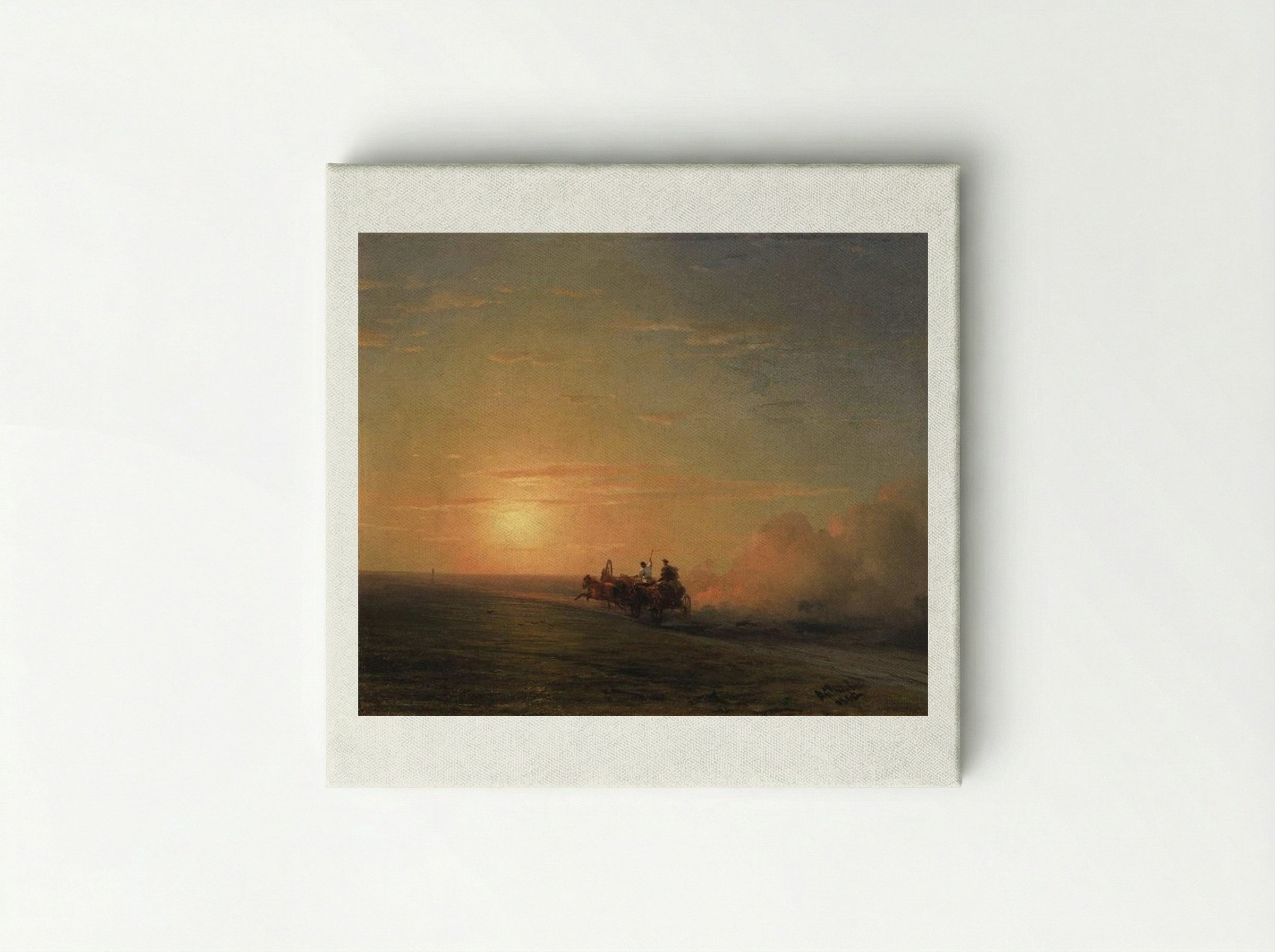 Troika in the Steppe - Ivan Aivazovsky - Canvas