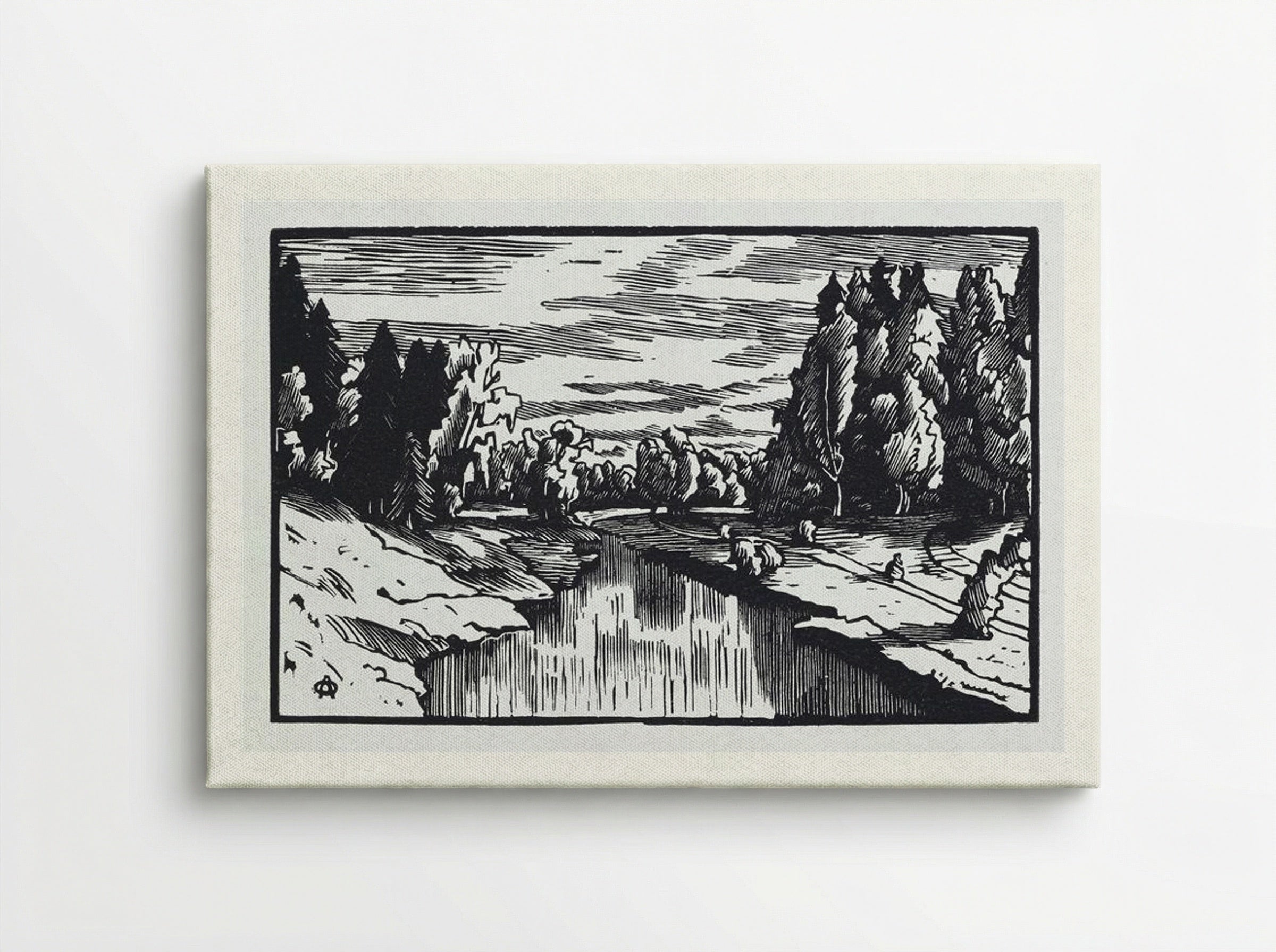 The Valley of the River Slavyanka - Anna Ostroumova-Lebedeva - Canvas