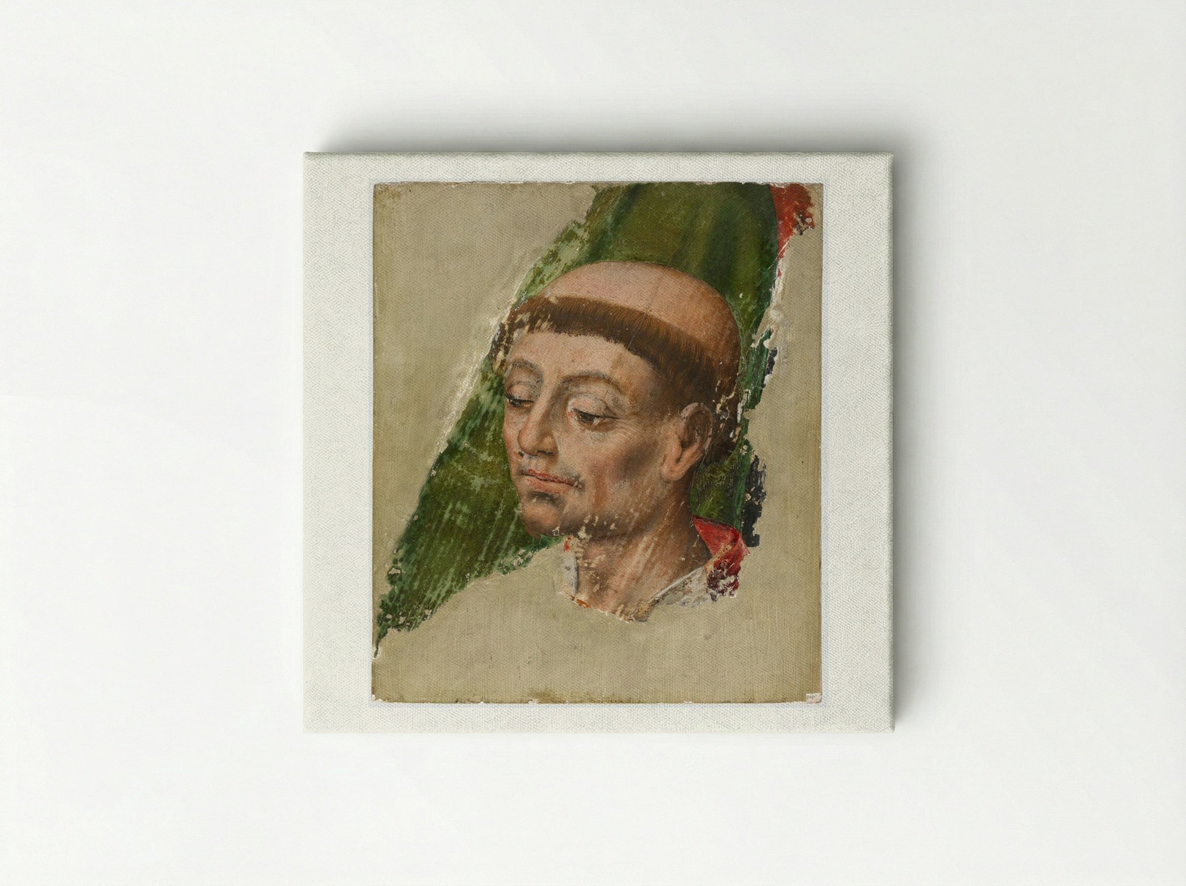 Head of a Monk - Fine Art Print - Canvas