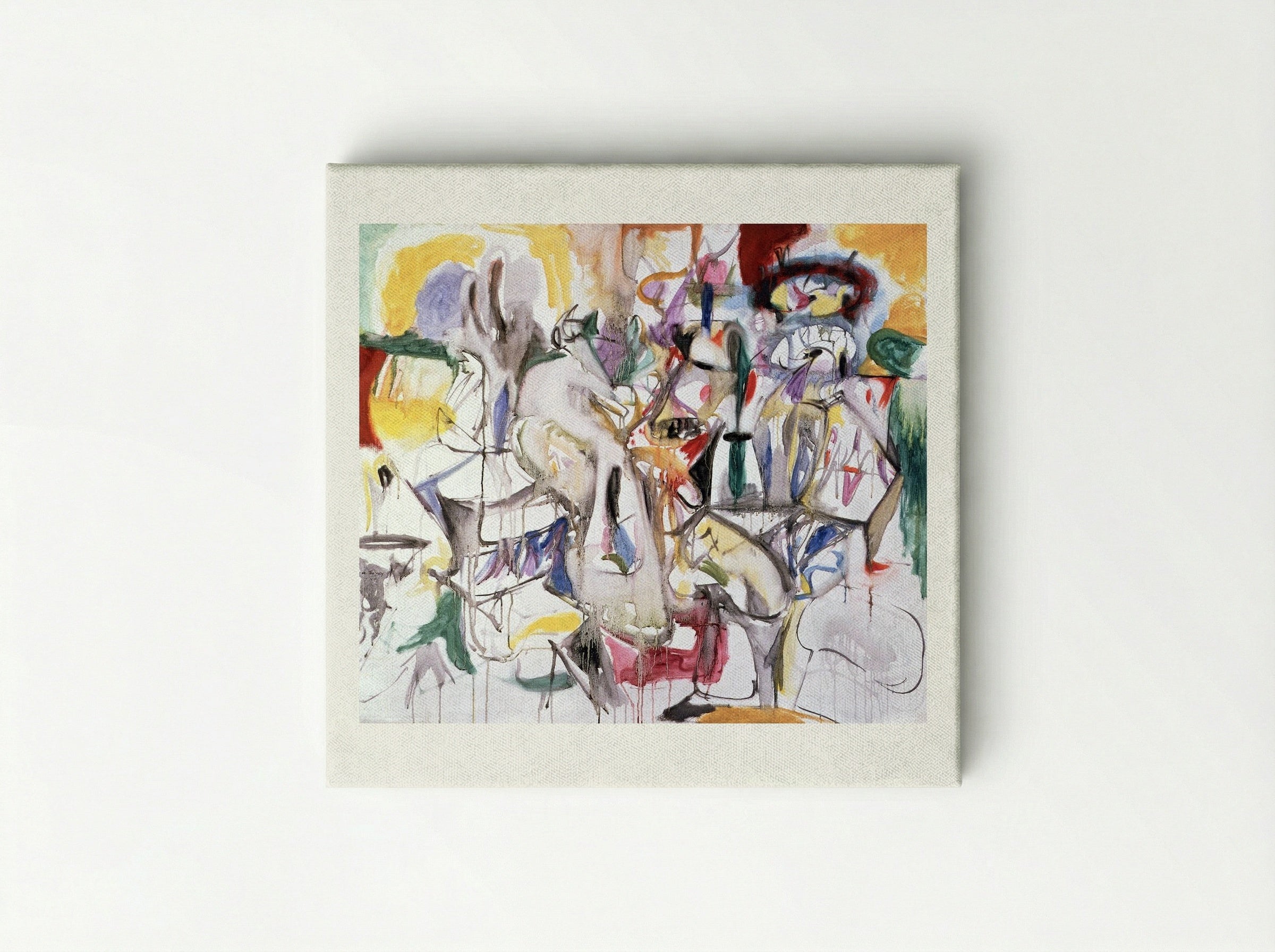 How My Mother's Embroidered Apron Unfolds in My Life - Arshile Gorky - Canvas