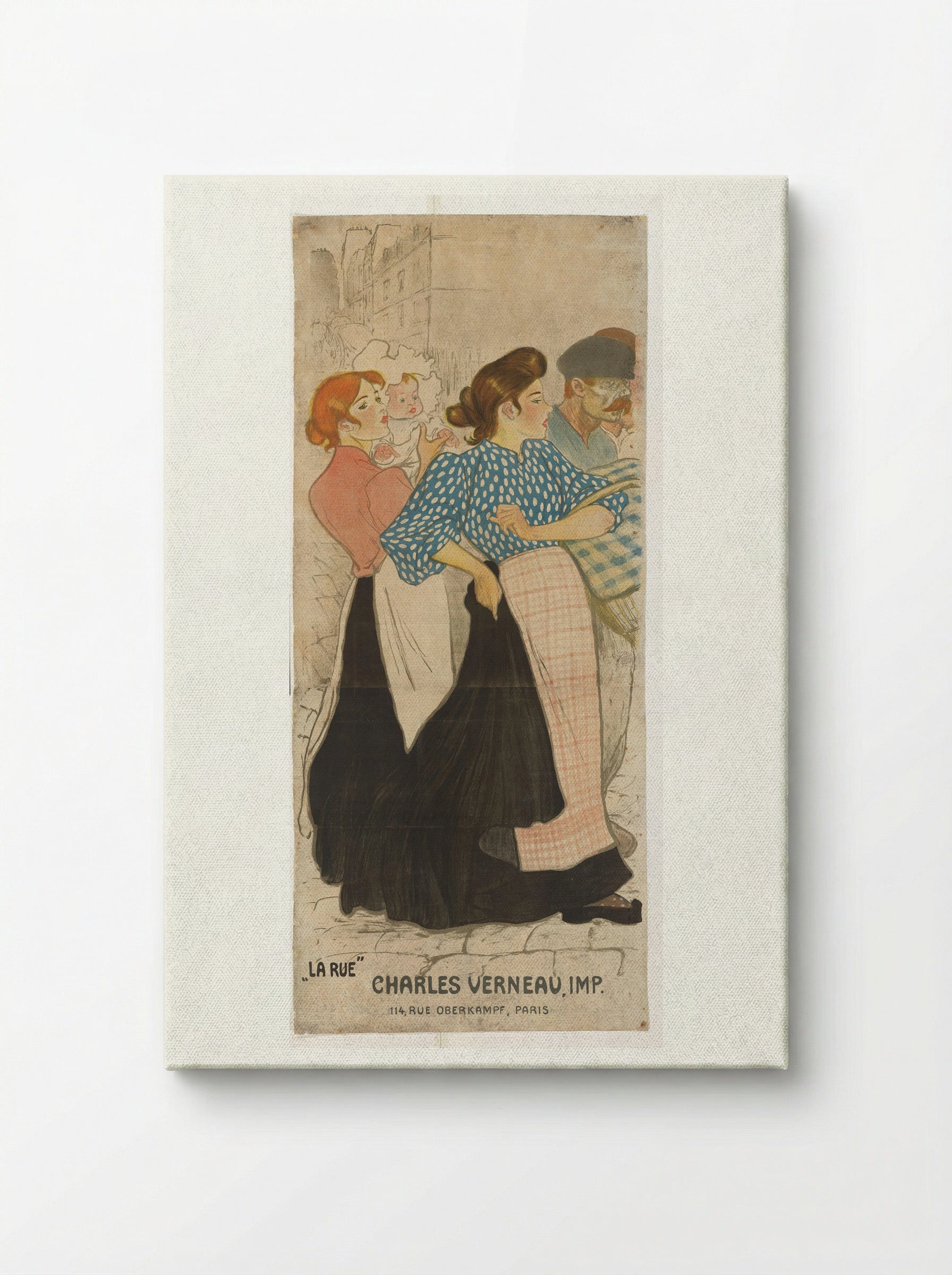 La Rue - Théophile Alexandre Steinlen - Canvas