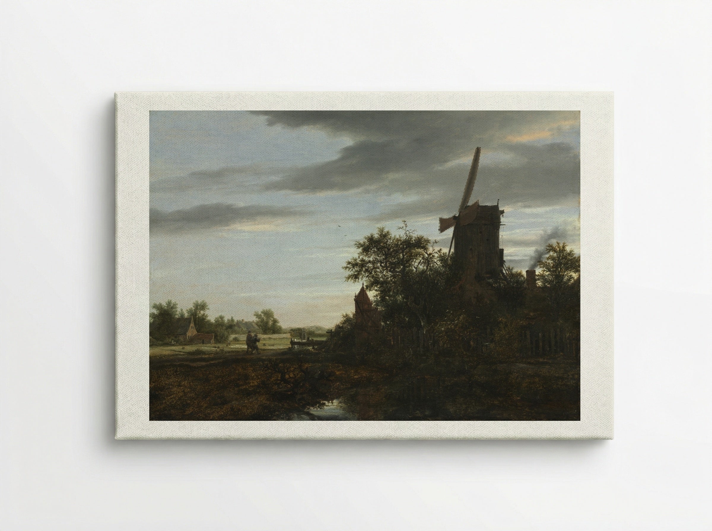 Landscape with a Windmill - Jacob van Ruisdael - Canvas